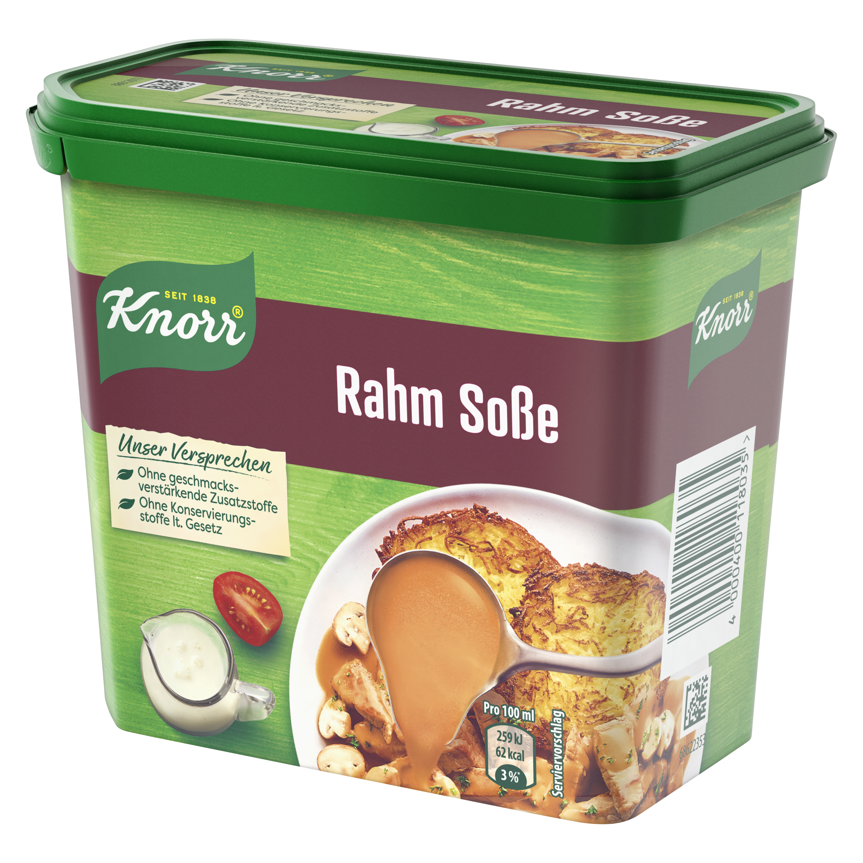 Knorr Rahm Soße Dose ergibt 1,75 l