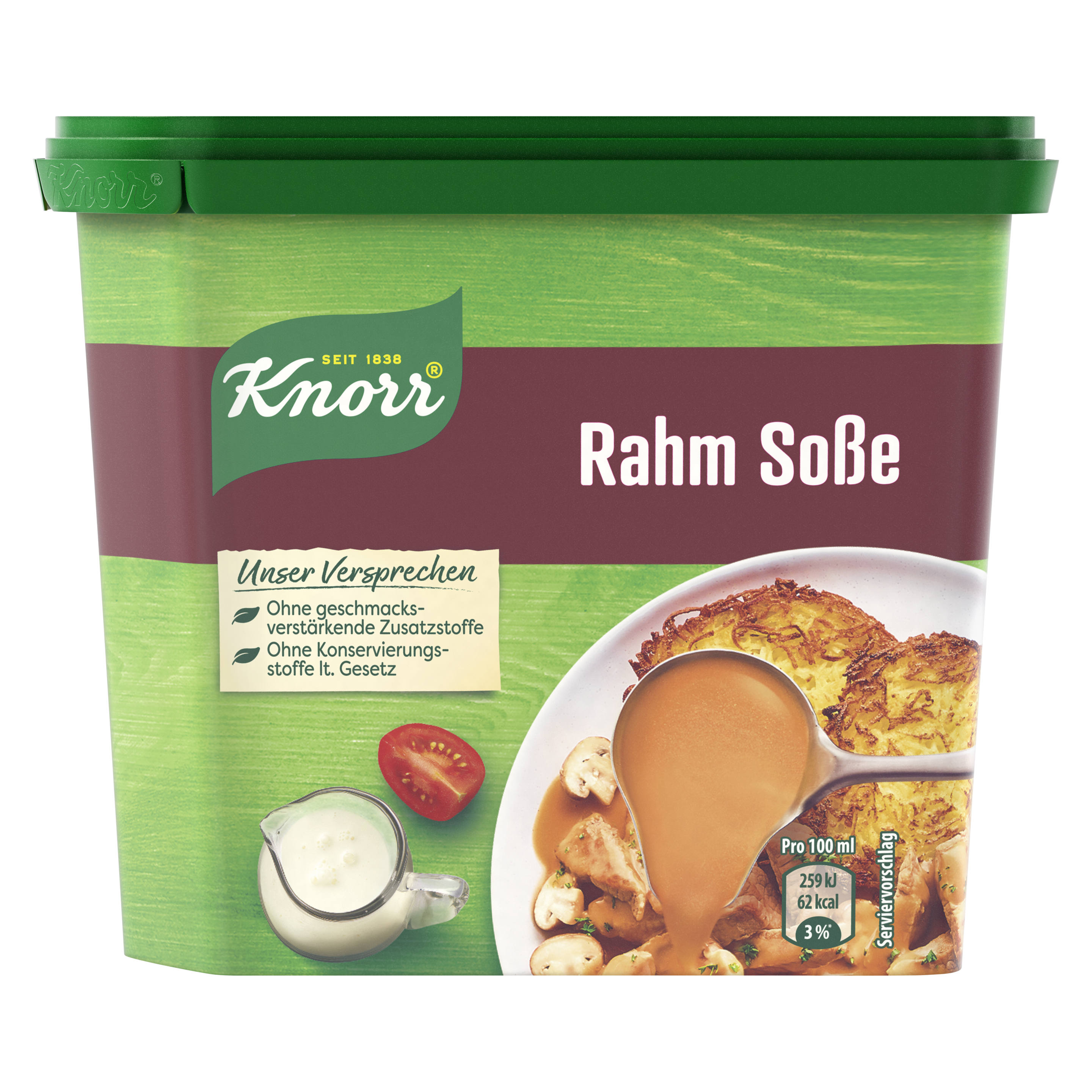 Knorr Rahm Soße Dose ergibt 1,75 l