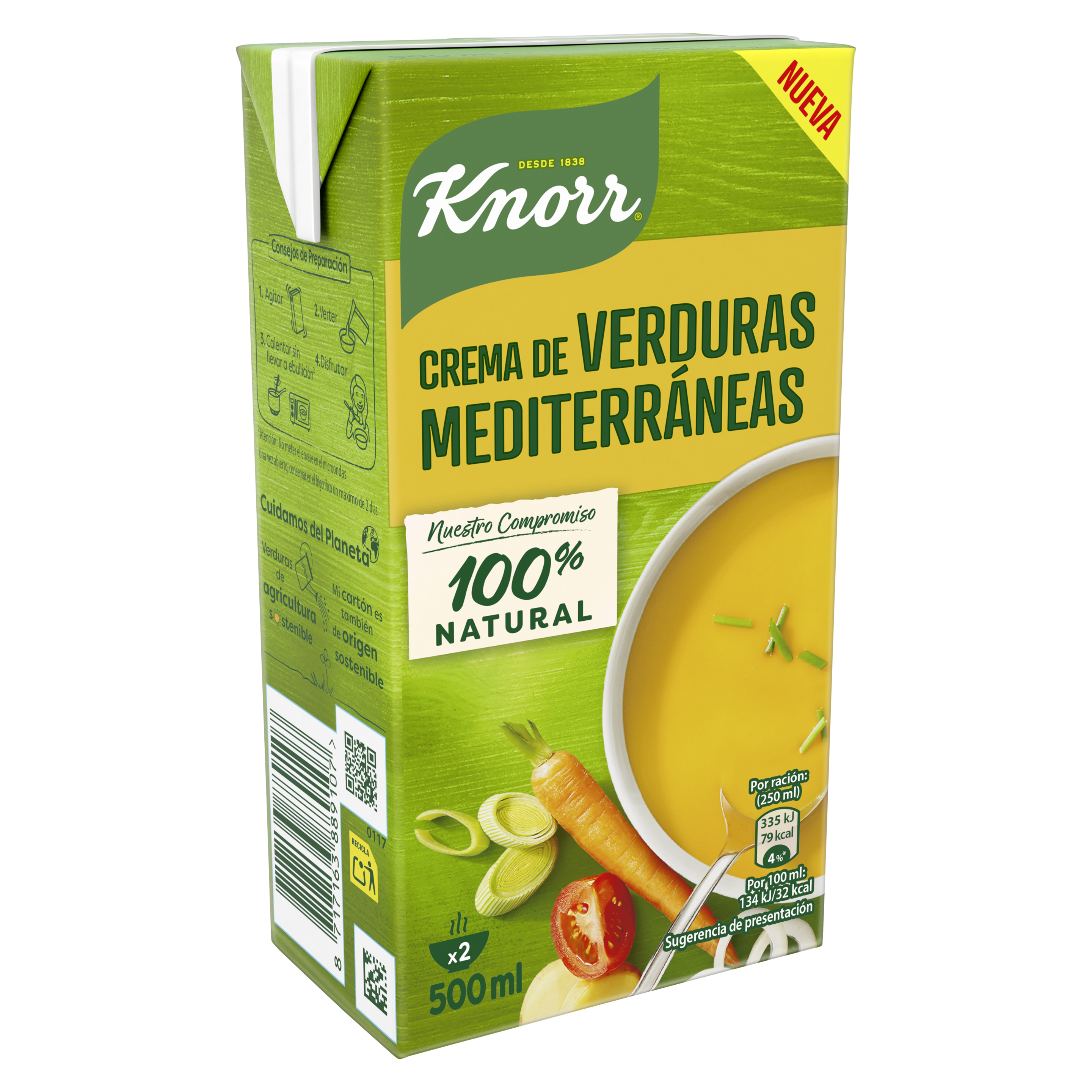 Crema de Verduras Mediterráneas 500ml