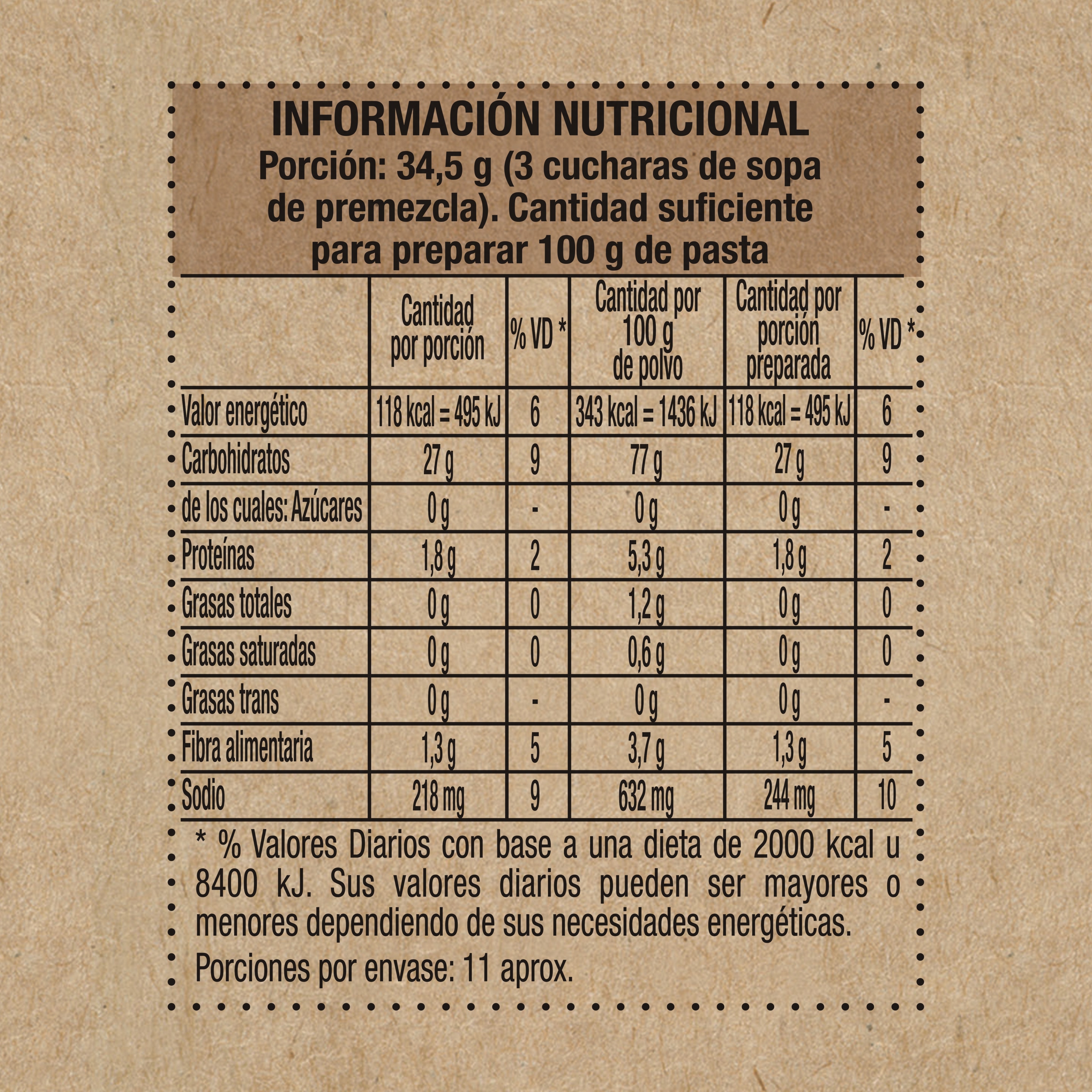 Premezcla de bizcochuelo sabor Chocolate sin TACC - Maizena