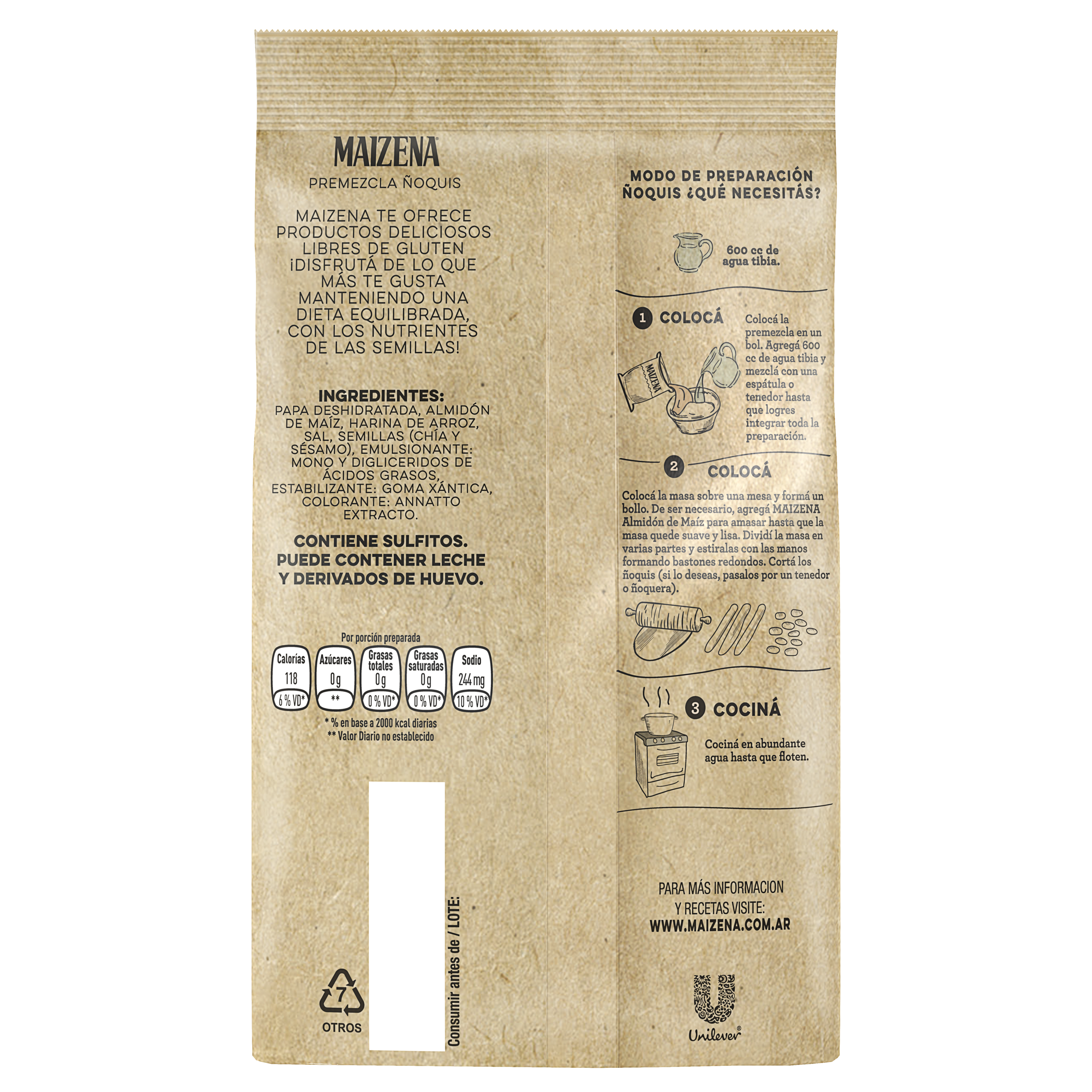 Premezcla de bizcochuelo sabor Chocolate sin TACC - Maizena