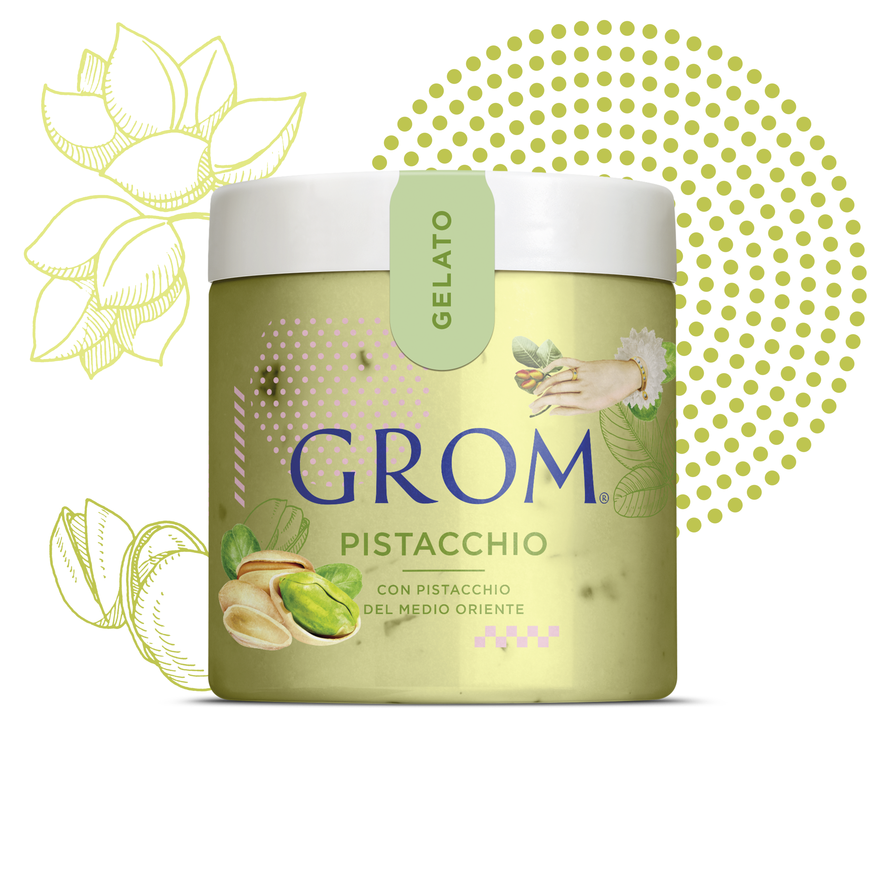 Pistacchio Gelato Tub