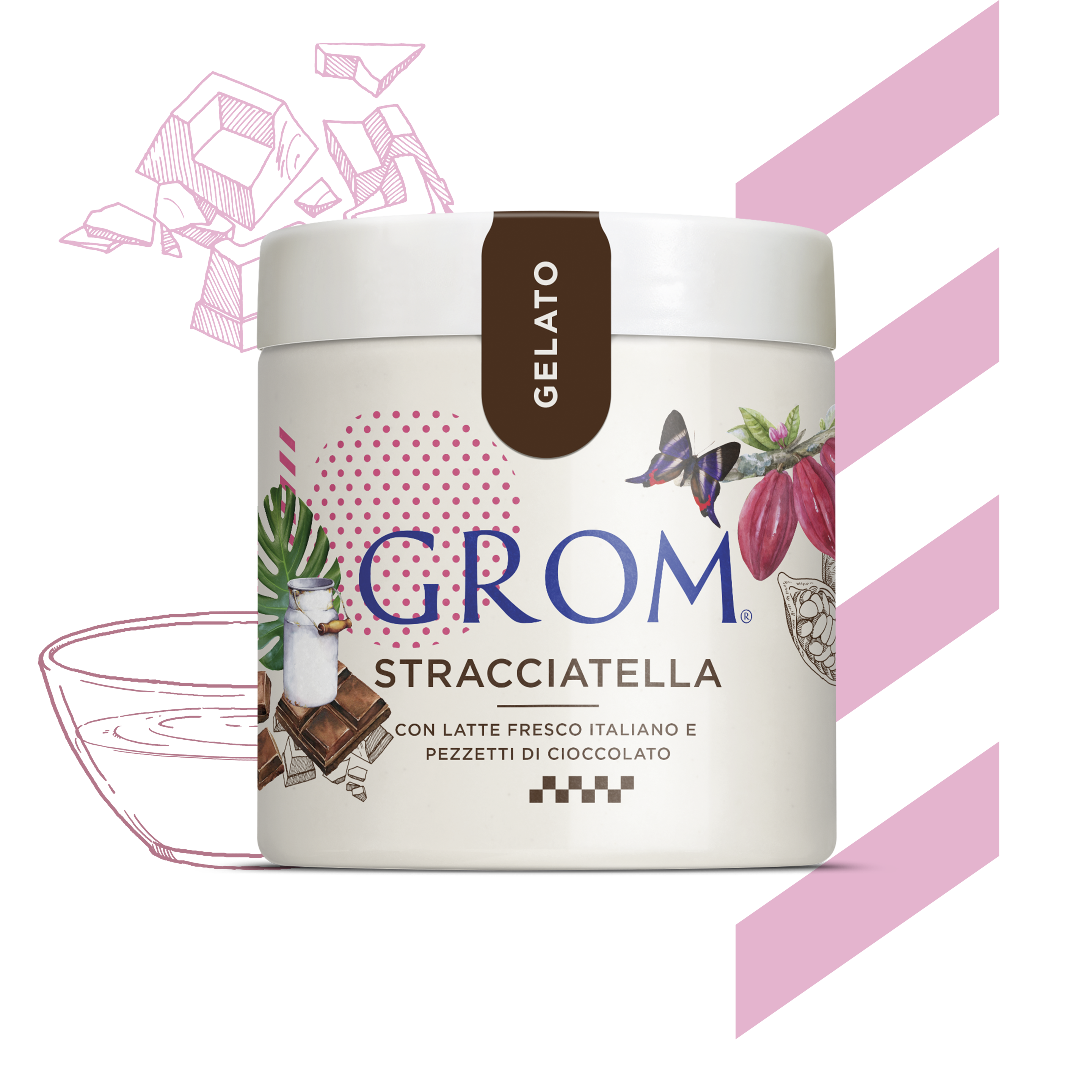 Stracciatella gelato tub
