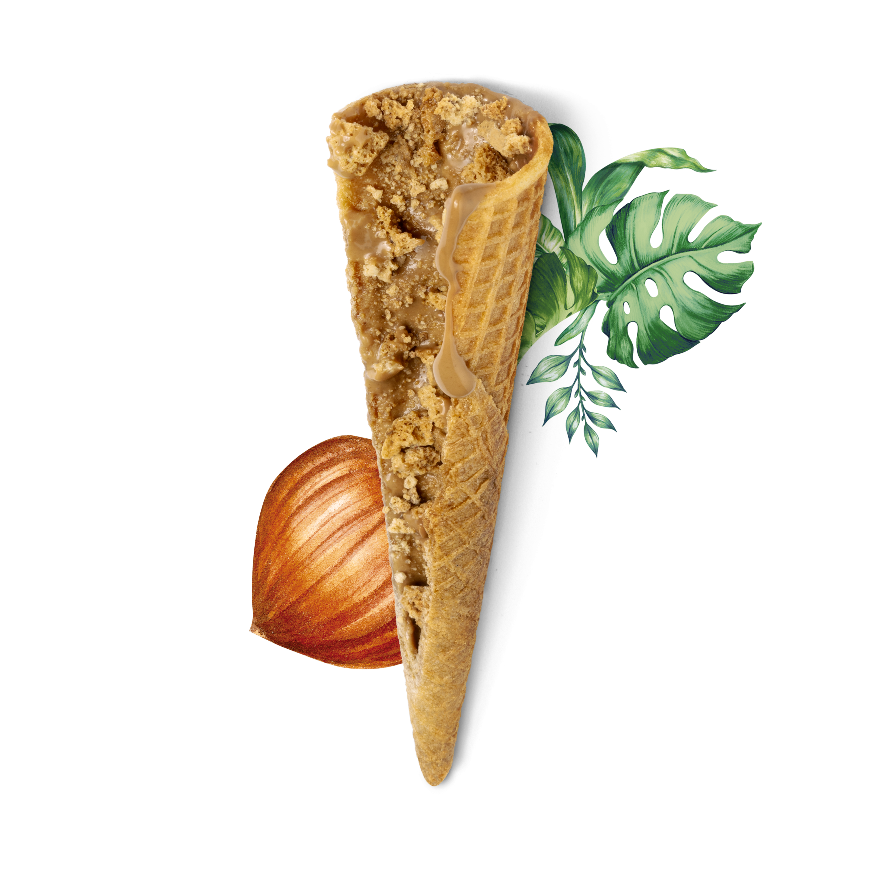 Conoripieno nocciola amaretto