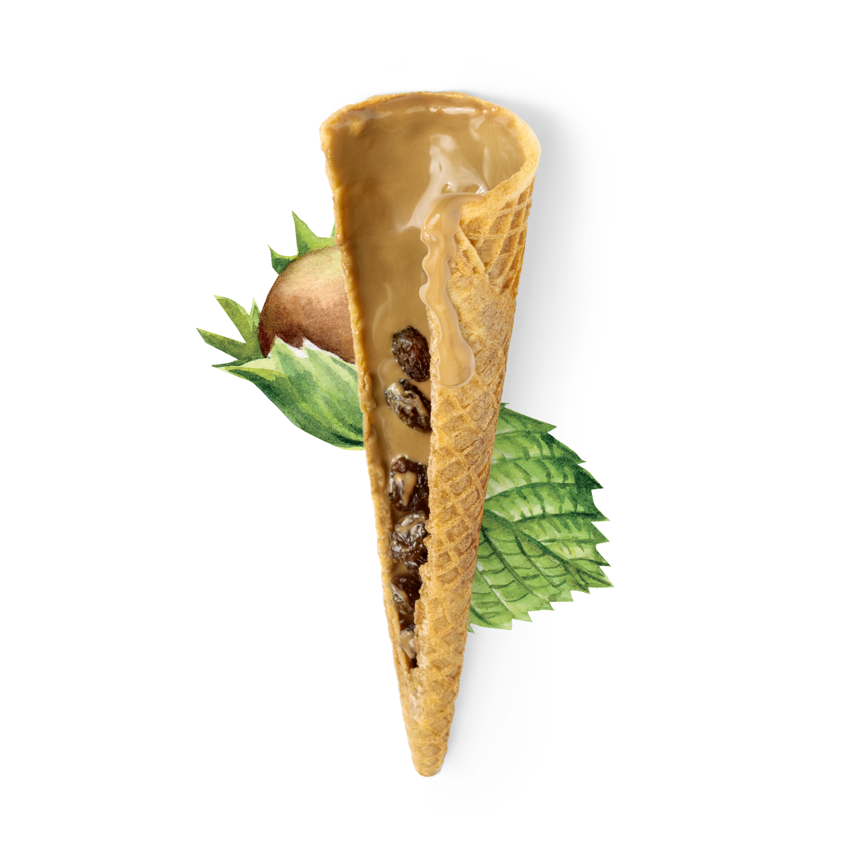 Conoripieno nocciola uvetta