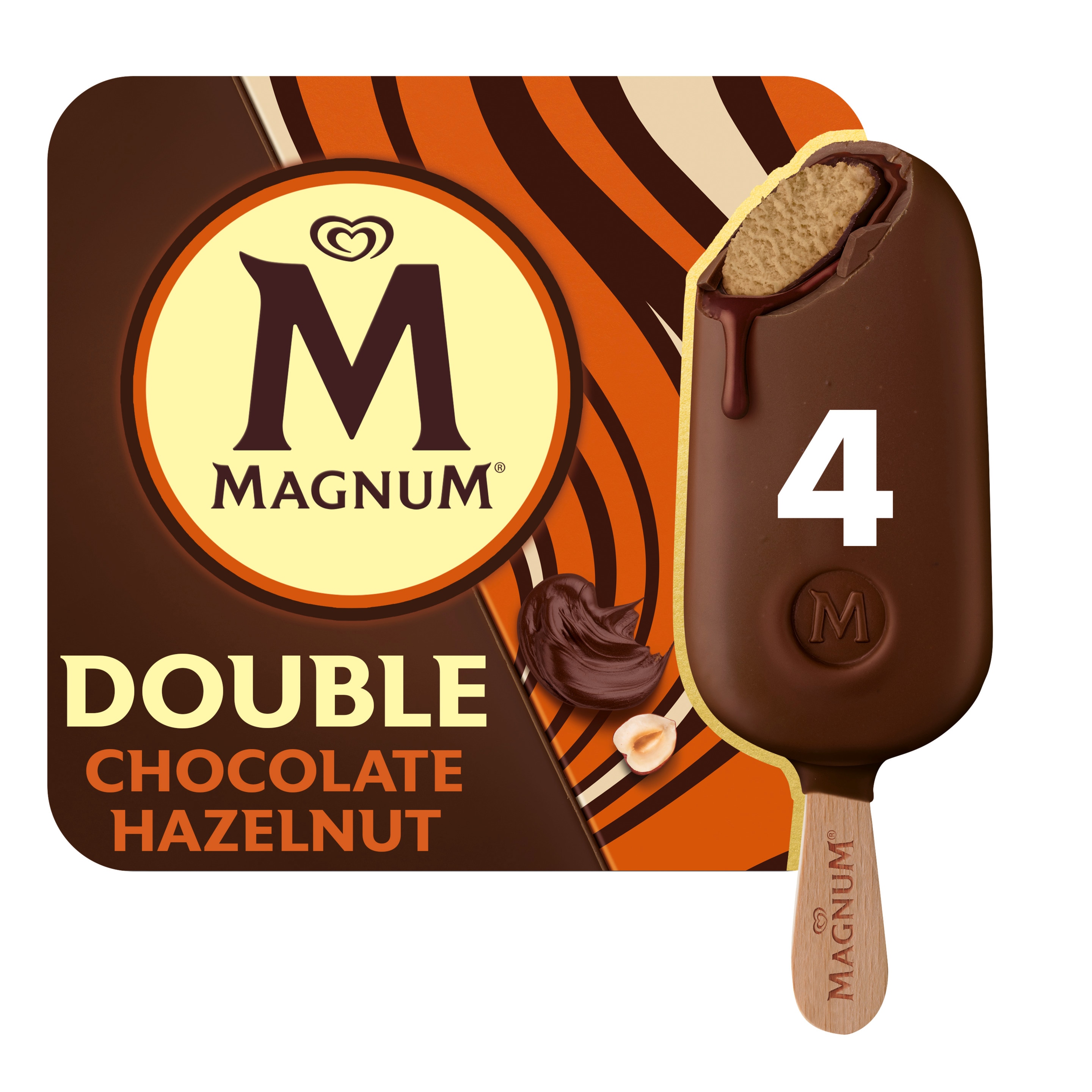 Magnum IJs Double Chocolate Hazelnut 4x88ml