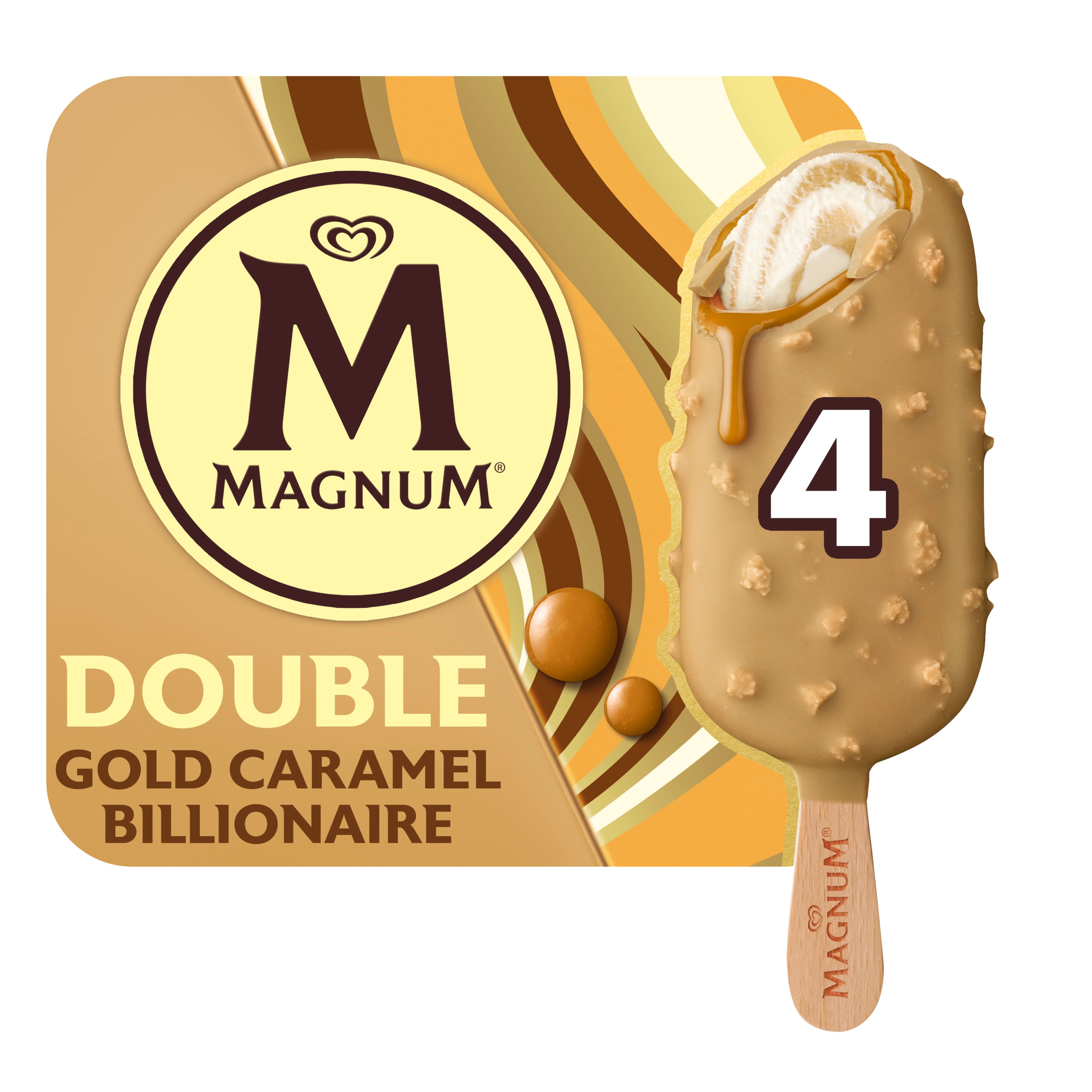 Magnum IJs Double Gold Caramel Billionaire  4x85ml