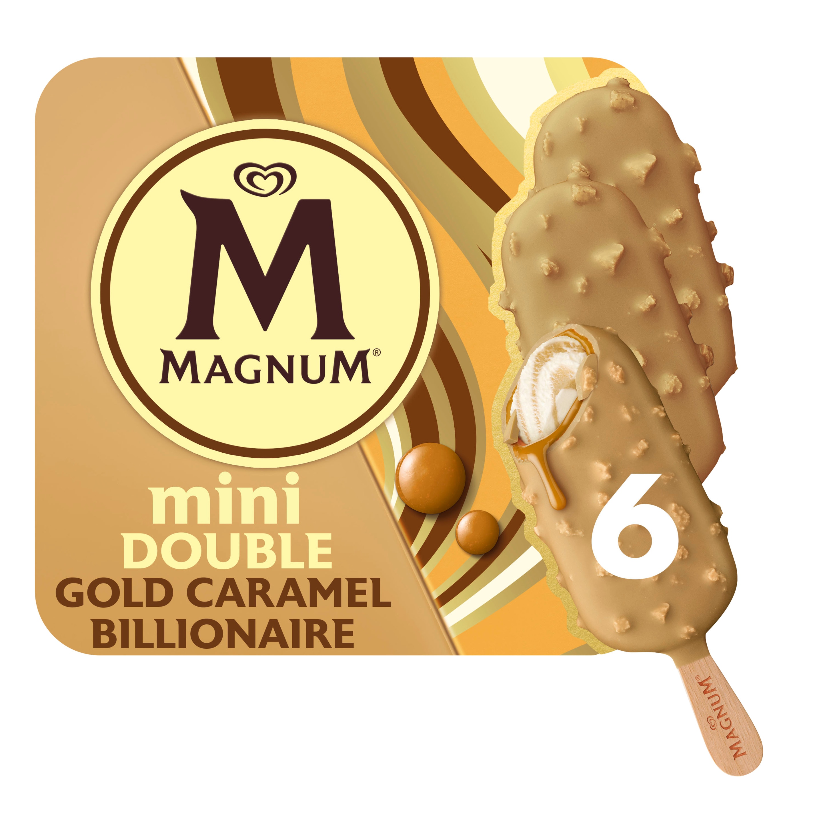 Magnum Mini IJs Double Gold Caramel Billionaire