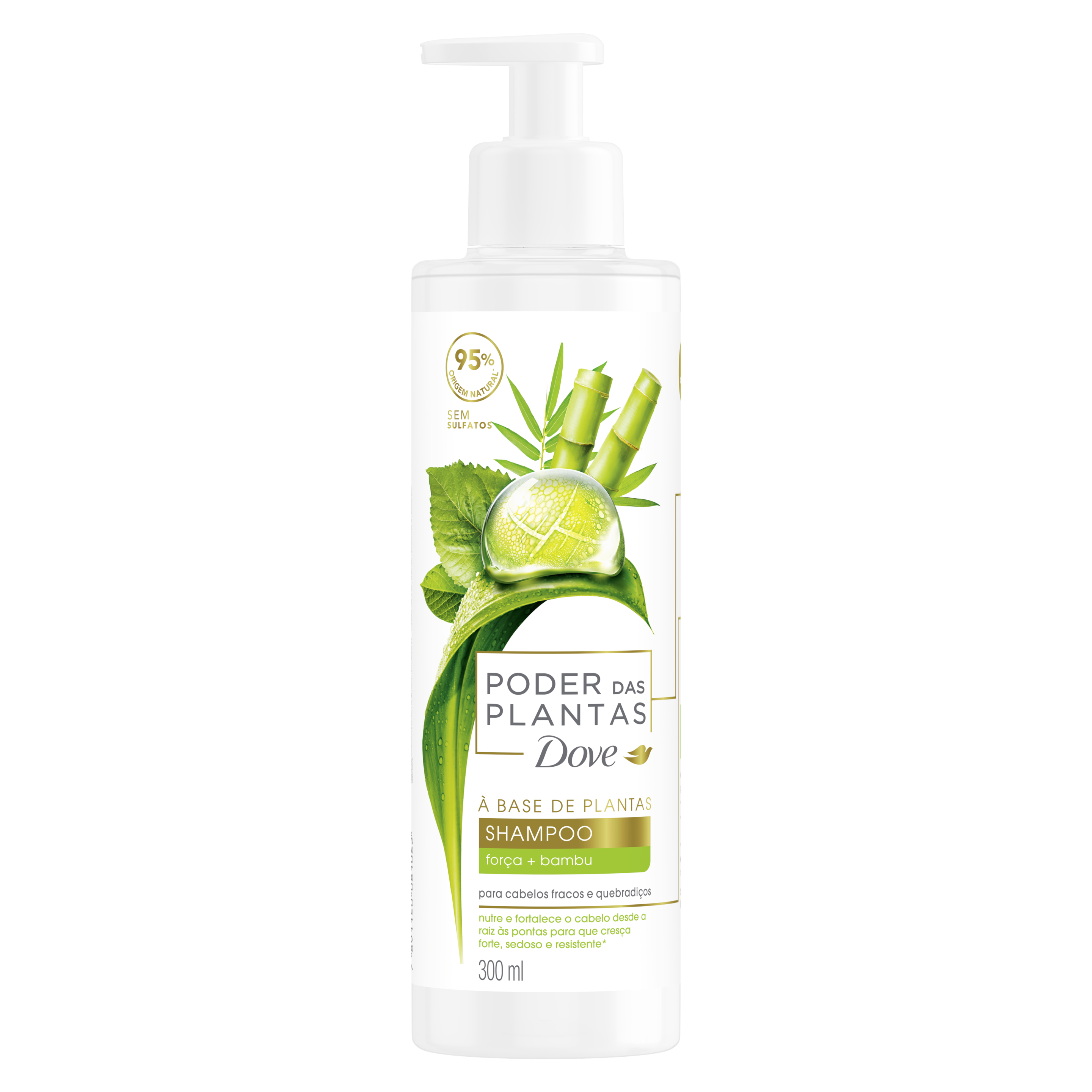 Shampoo Dove Poder das Plantas Força + Bambu 300ml