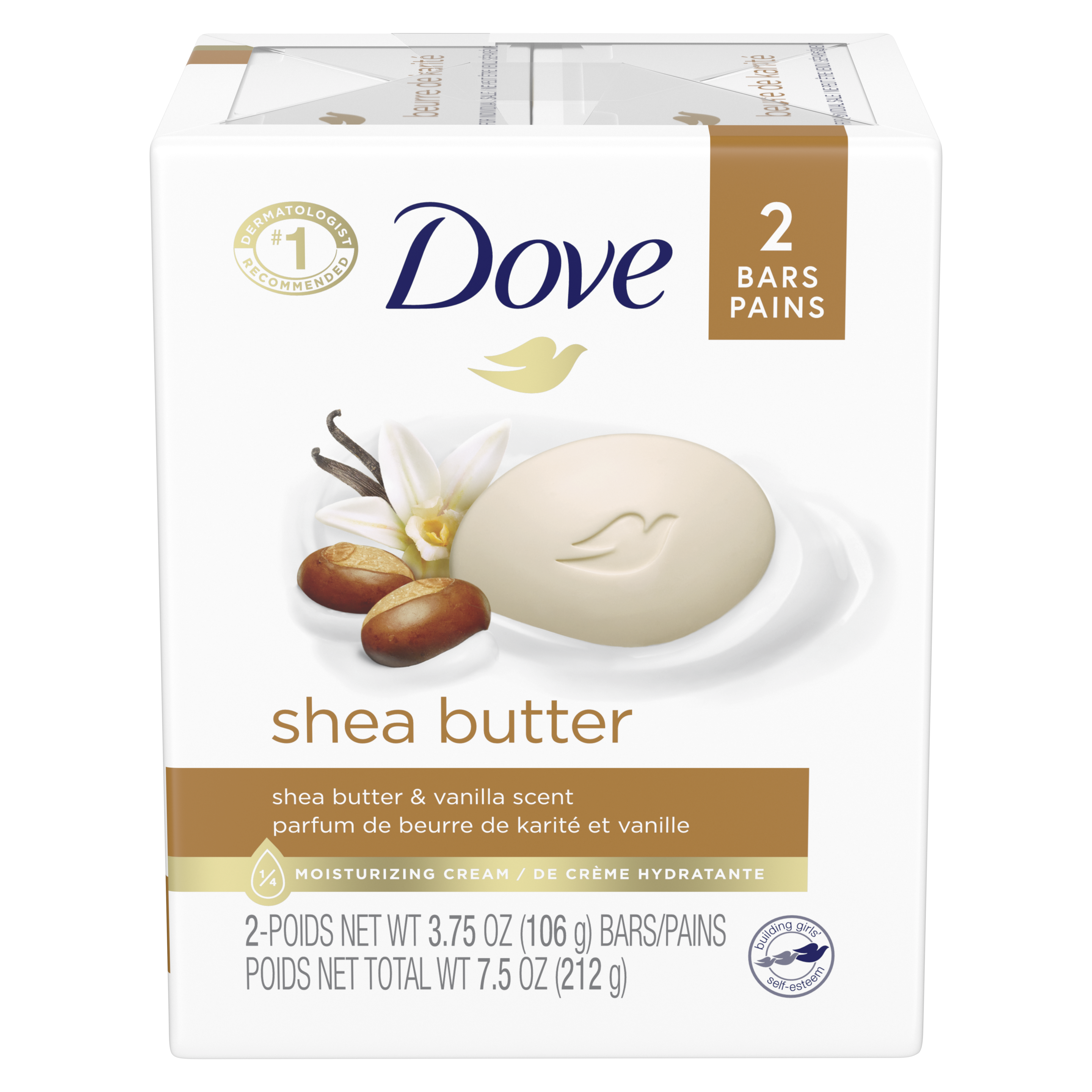  Dove Purely Pampering Shea Butter Beauty Bar, 4 oz, 2 Bar :  Bath Soaps : Beauty & Personal Care