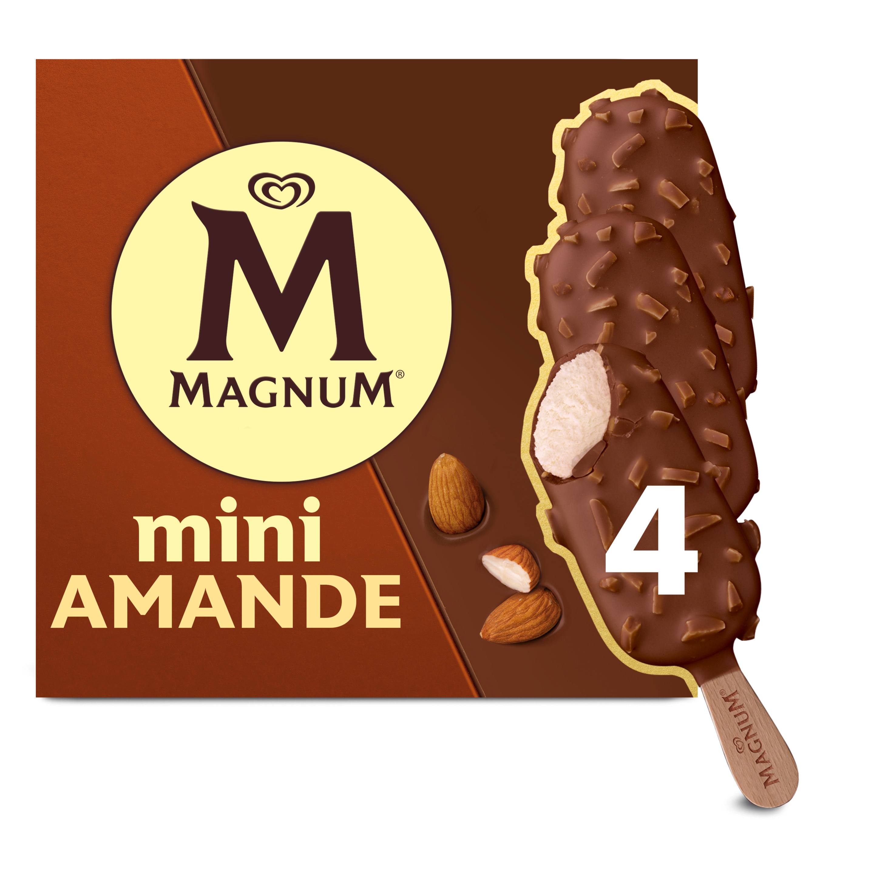 Mini Almond Ice Cream Bars
