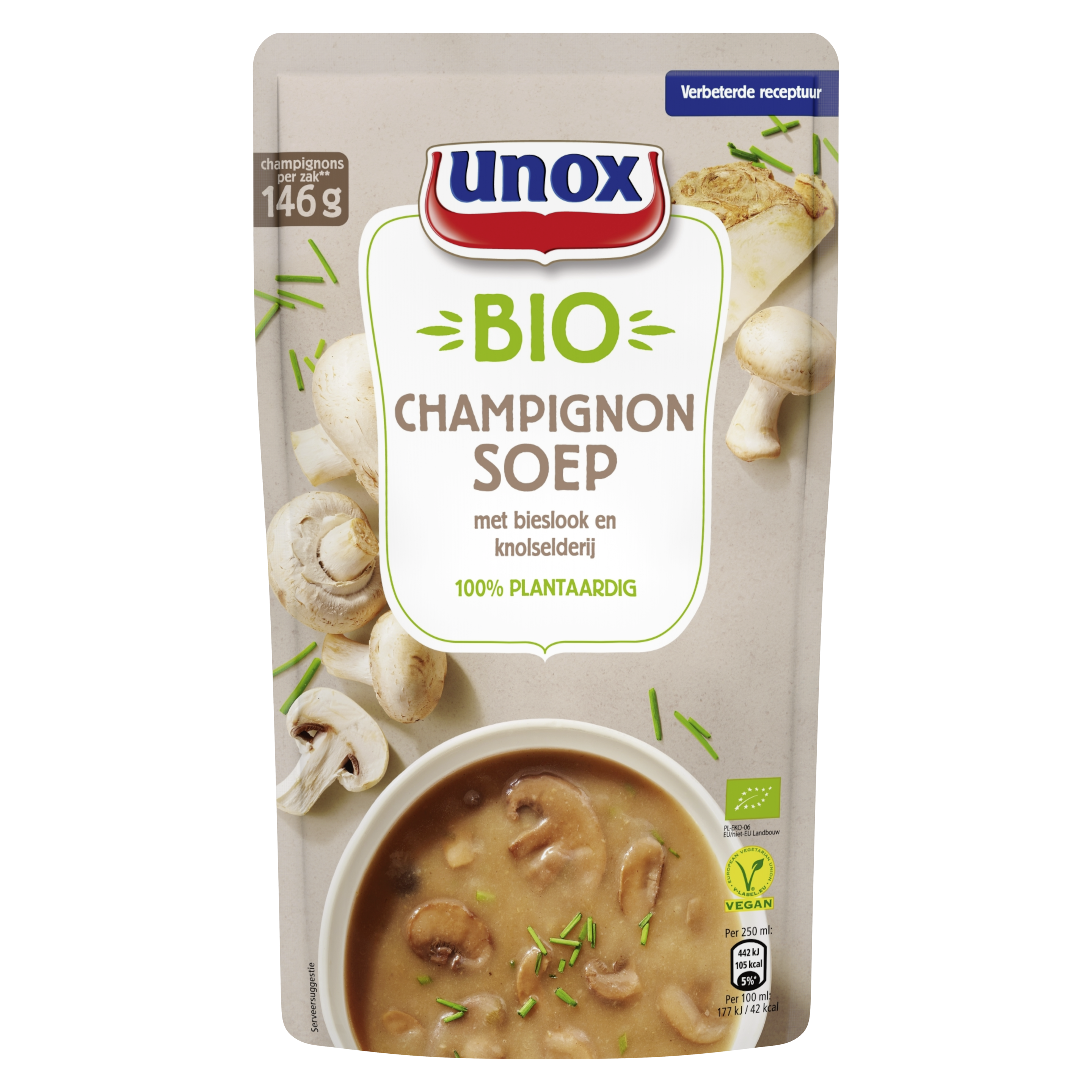 Unox Biologische Champignonsoep 570ml