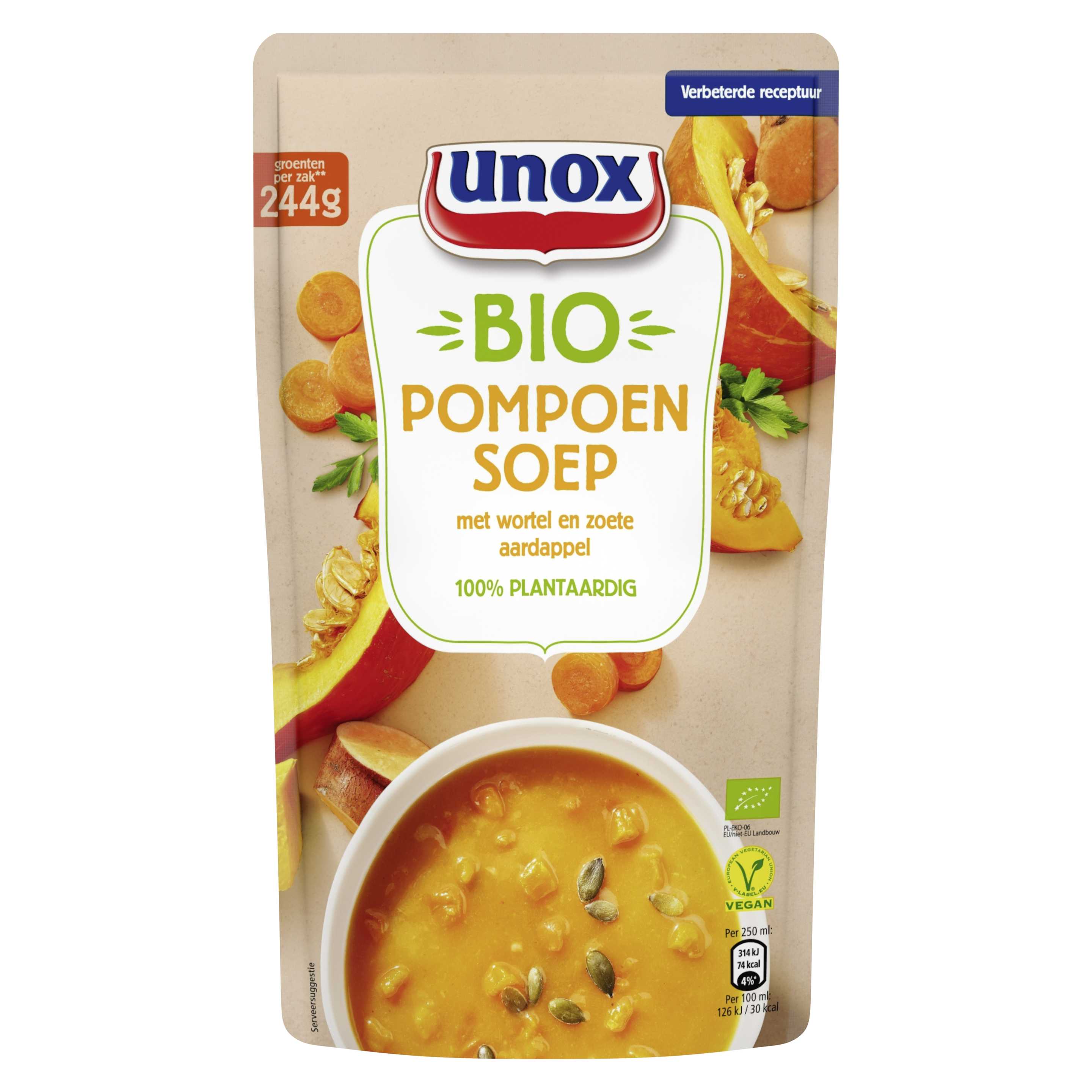 Unox Biologische Pompoensoep 570ml