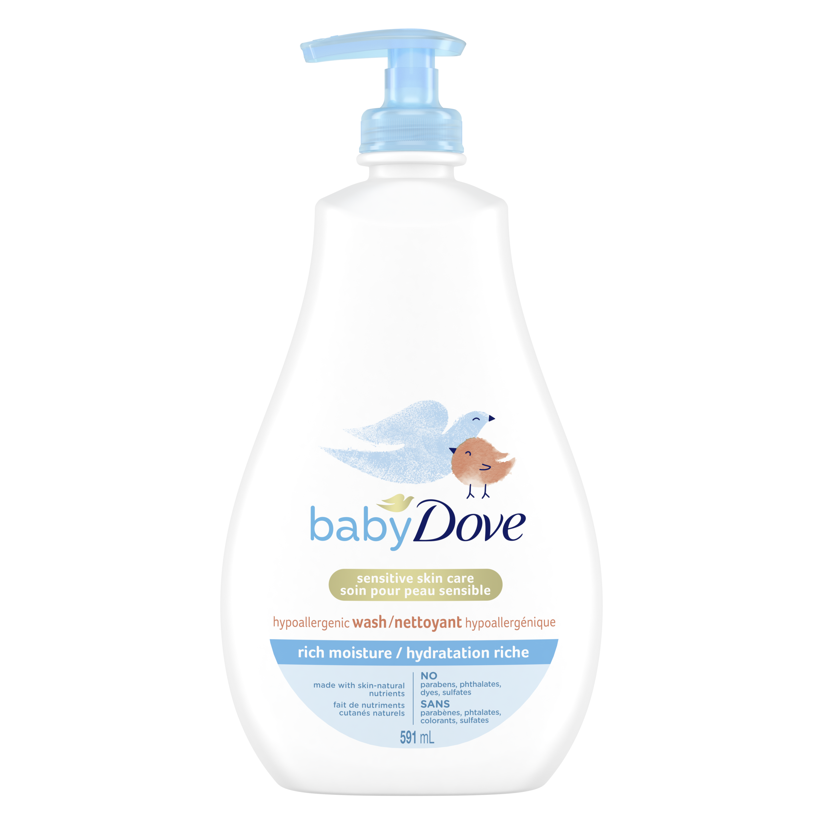 Baby fashion dove head to toe wash