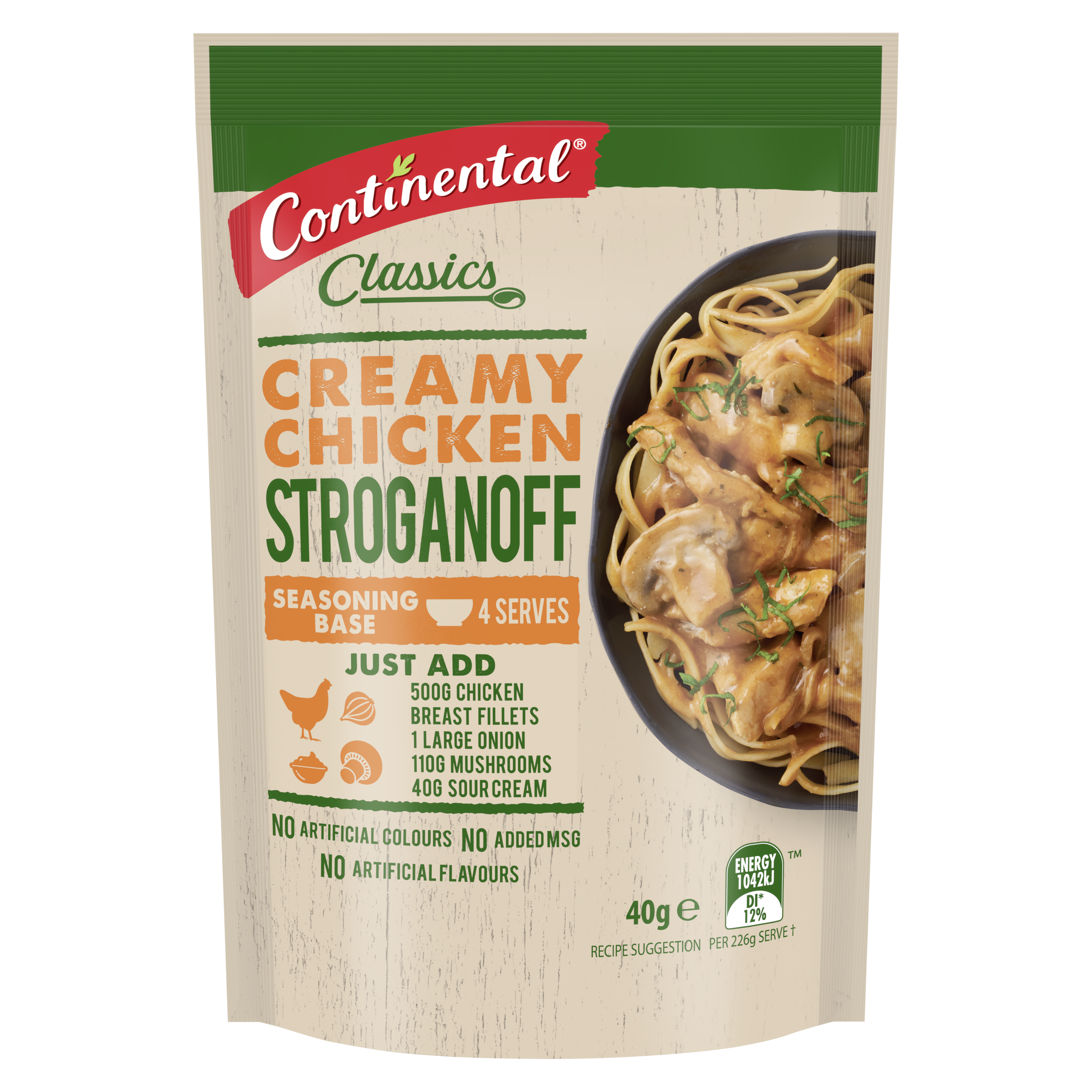 Creamy Chicken Stroganoff