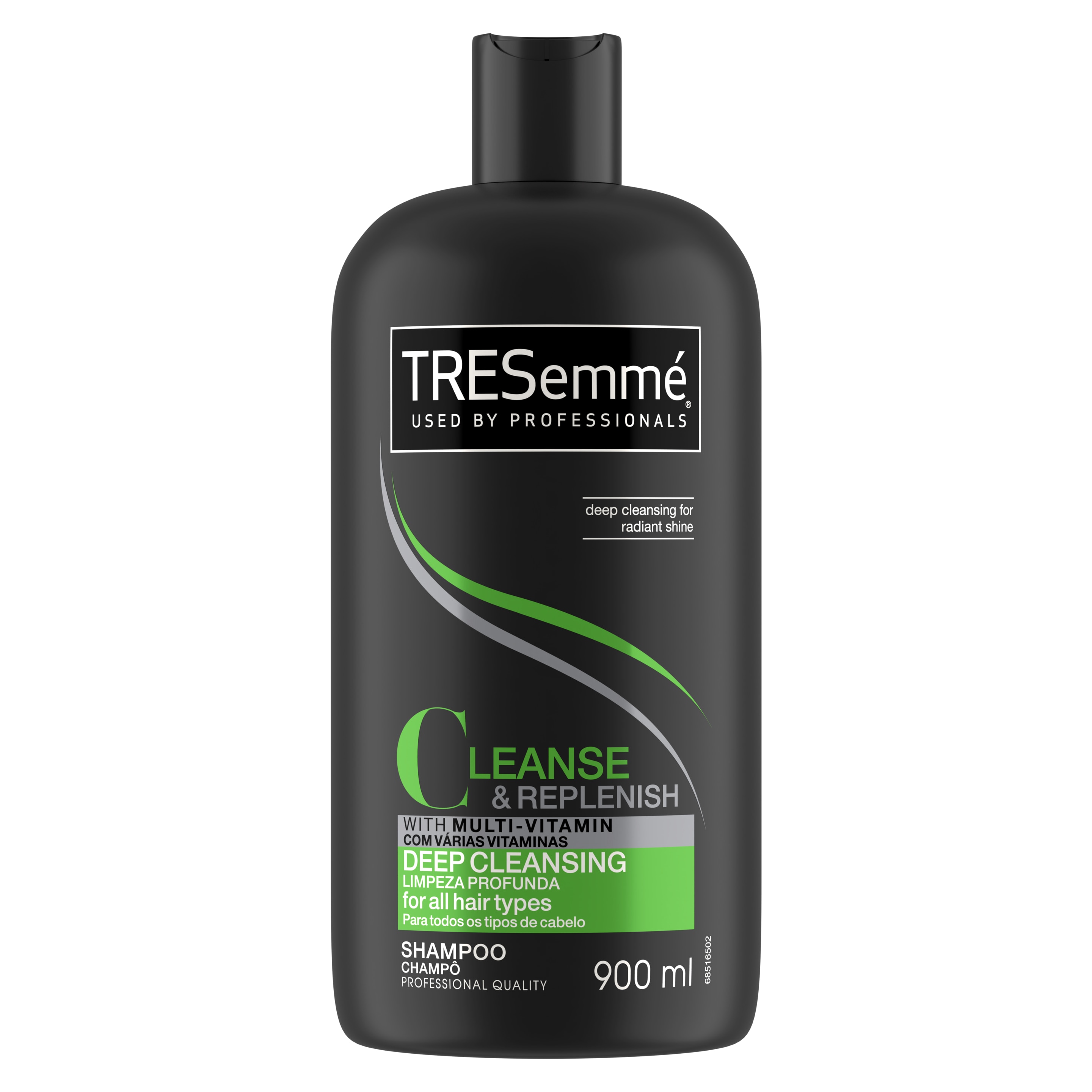 TRESemmé Cleanse and Replenish Shampoo 900ml Front of pack image