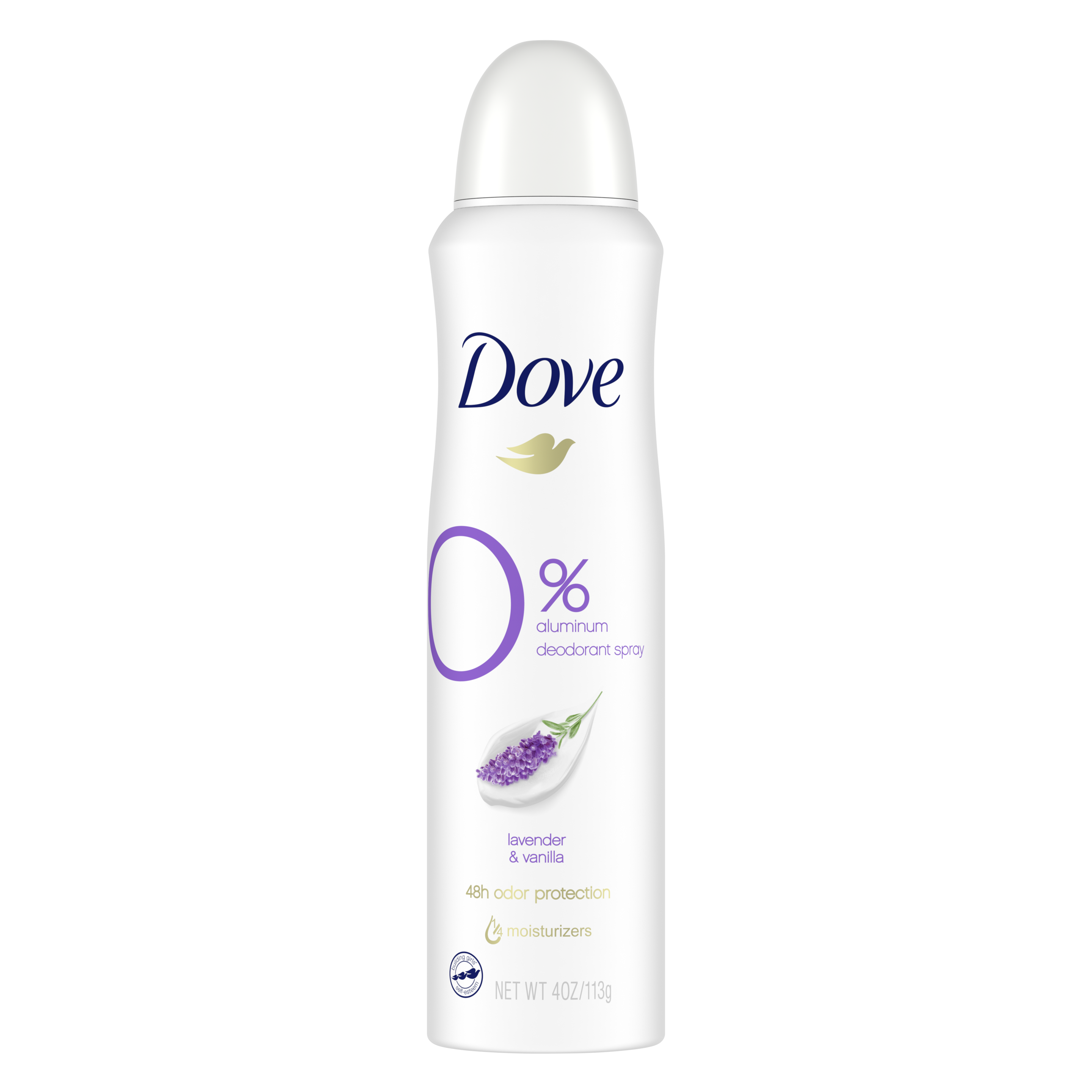 Dove 0% Aluminum Deodorant Spray Lavender & Vanilla