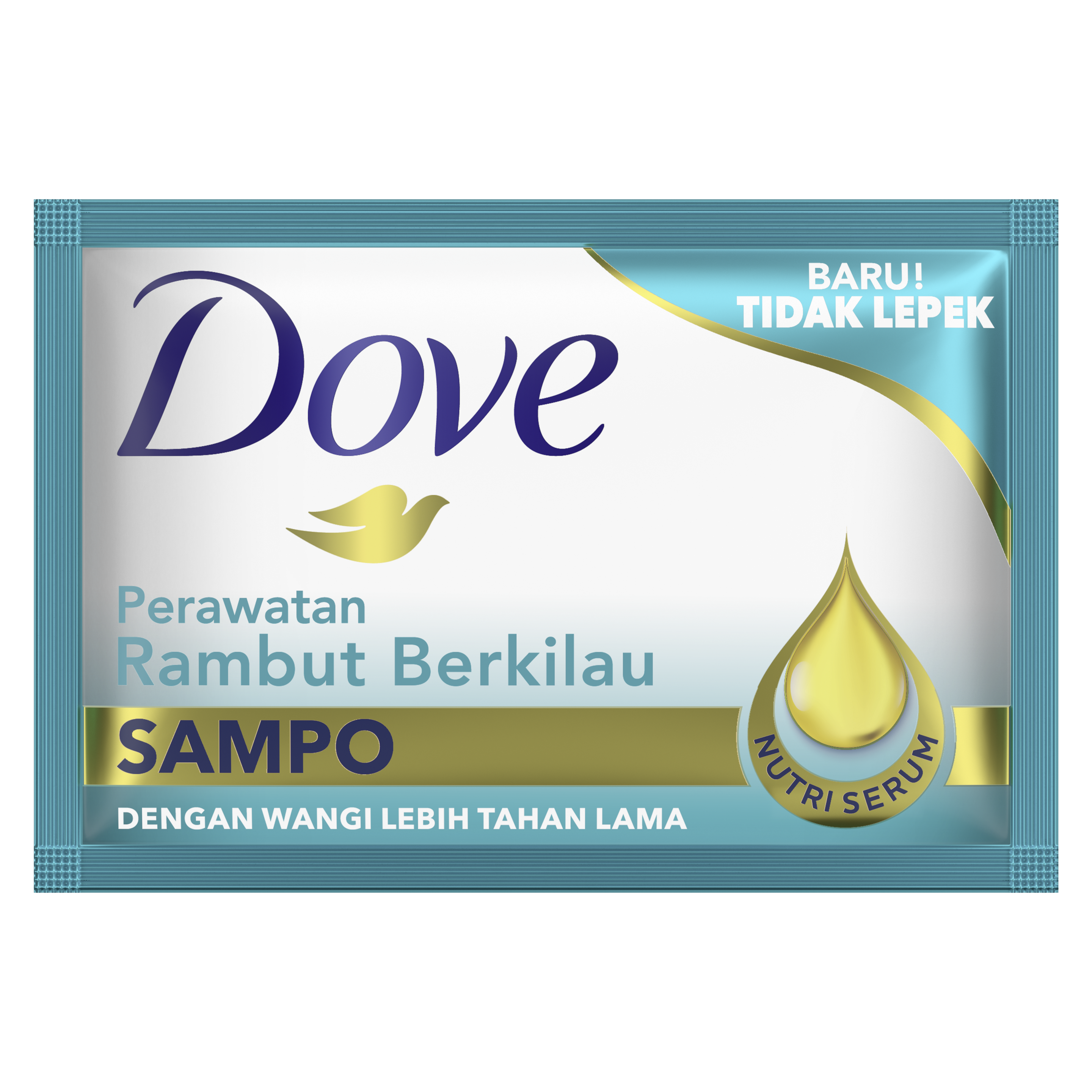 Dove Sampo untuk perawatan rambut berkilau  9ml