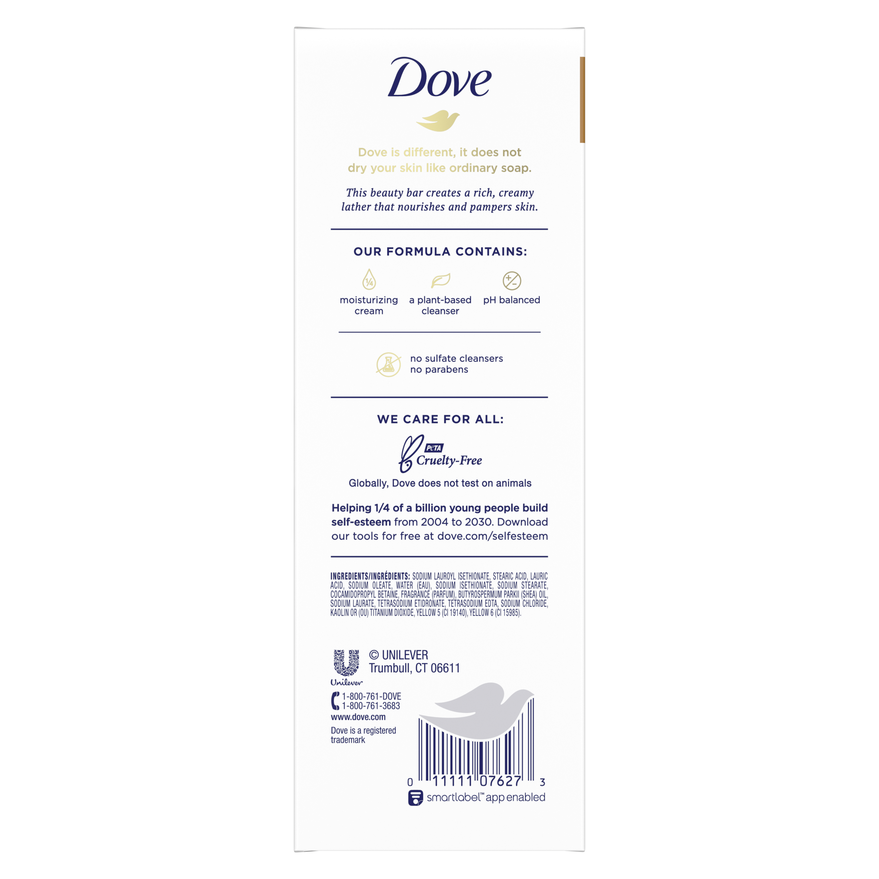 Dove Beauty Bar Shea Butter 4 oz, 2 Bar