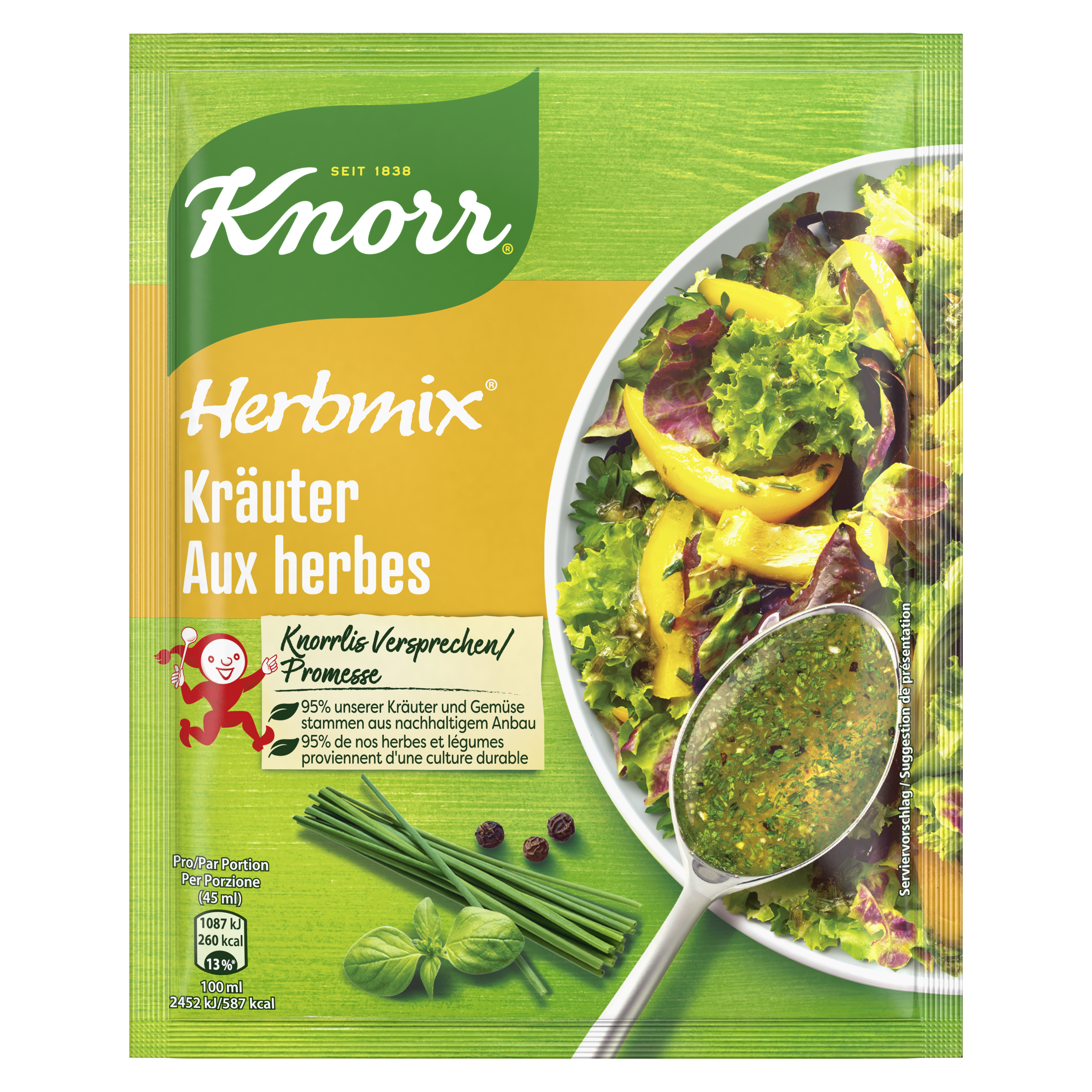 KNORR Herbmix Kräuter 50 g Nachfüllbeutel