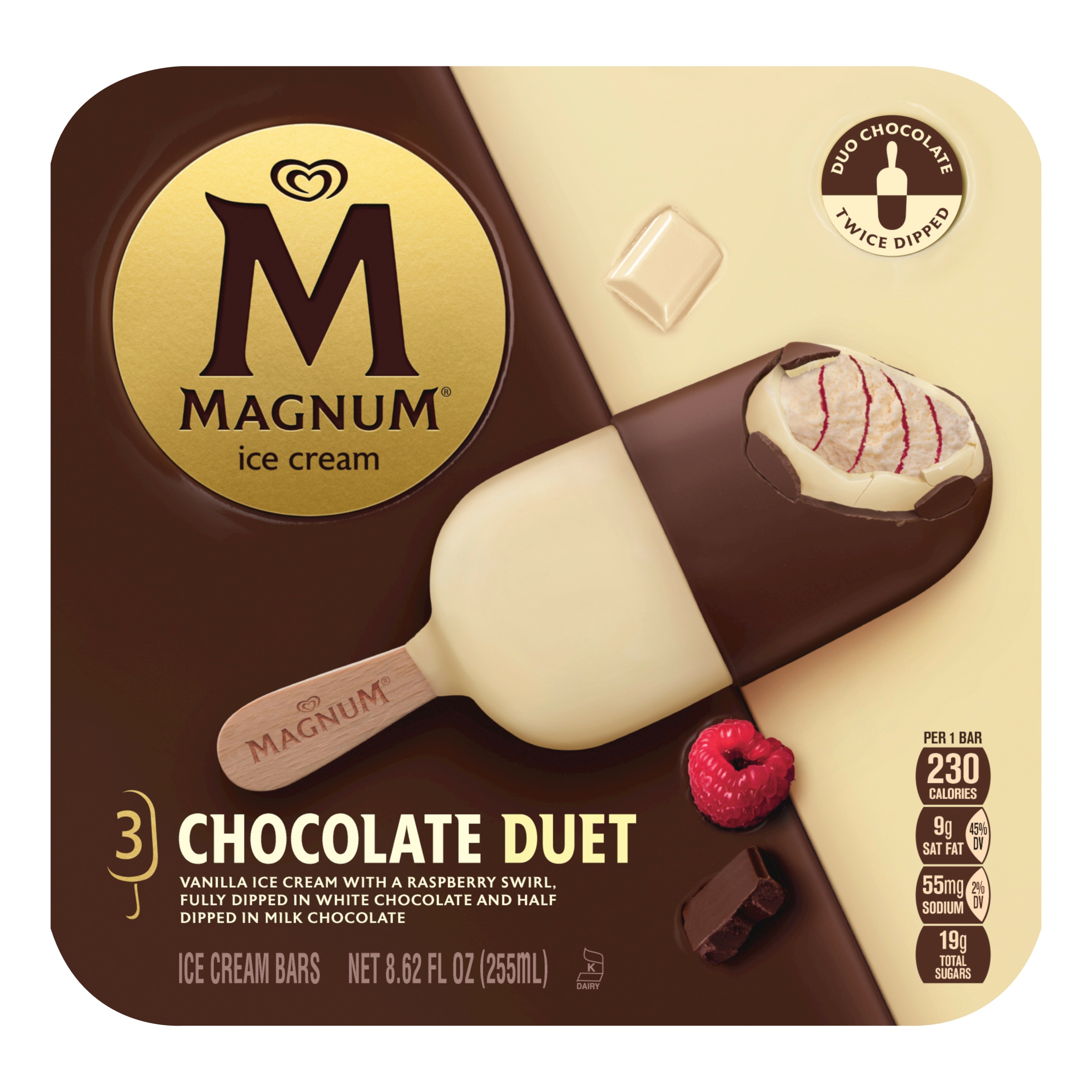 Chocolate Duet Ice Cream Bar