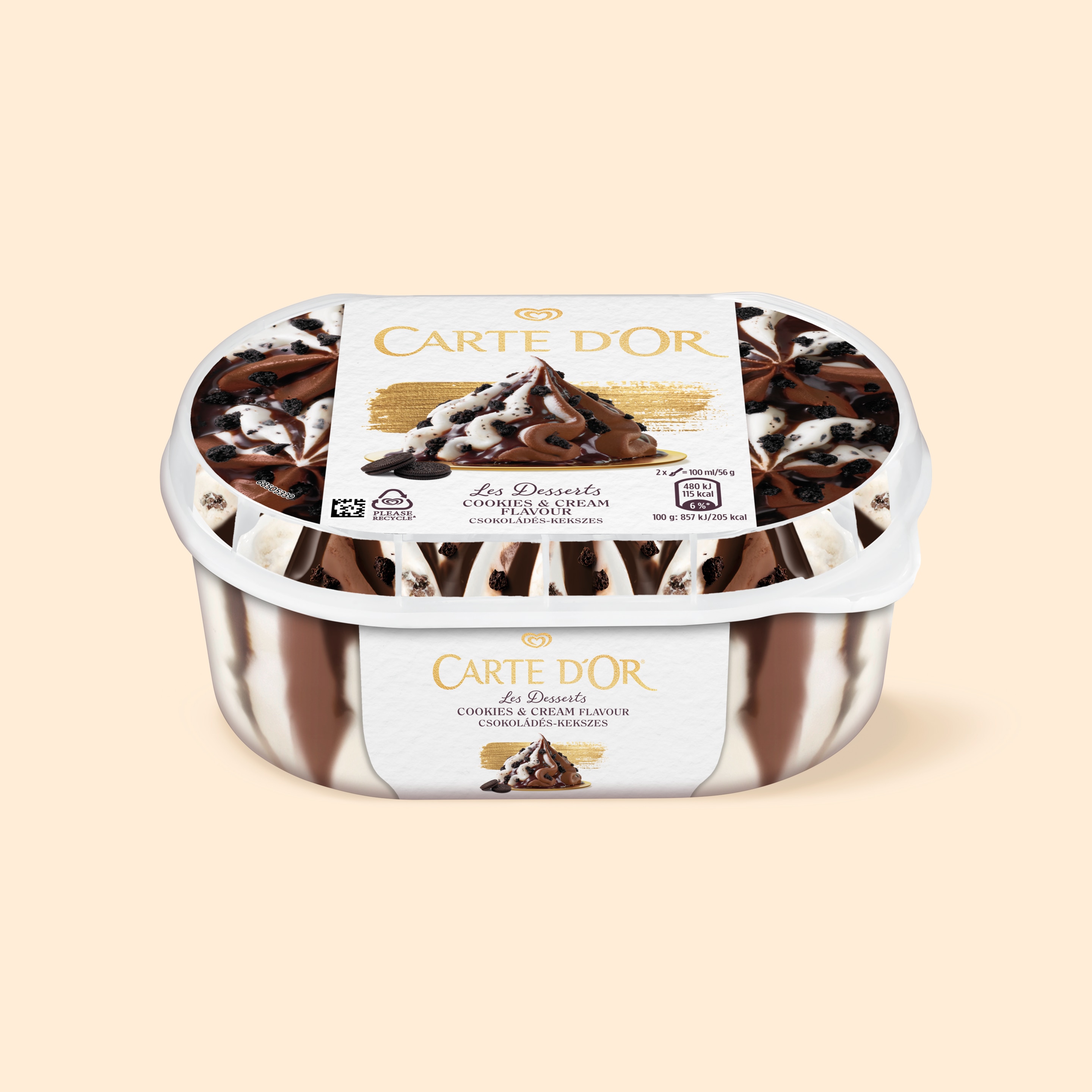 Carte D'Or Cookies and Cream 900 ml