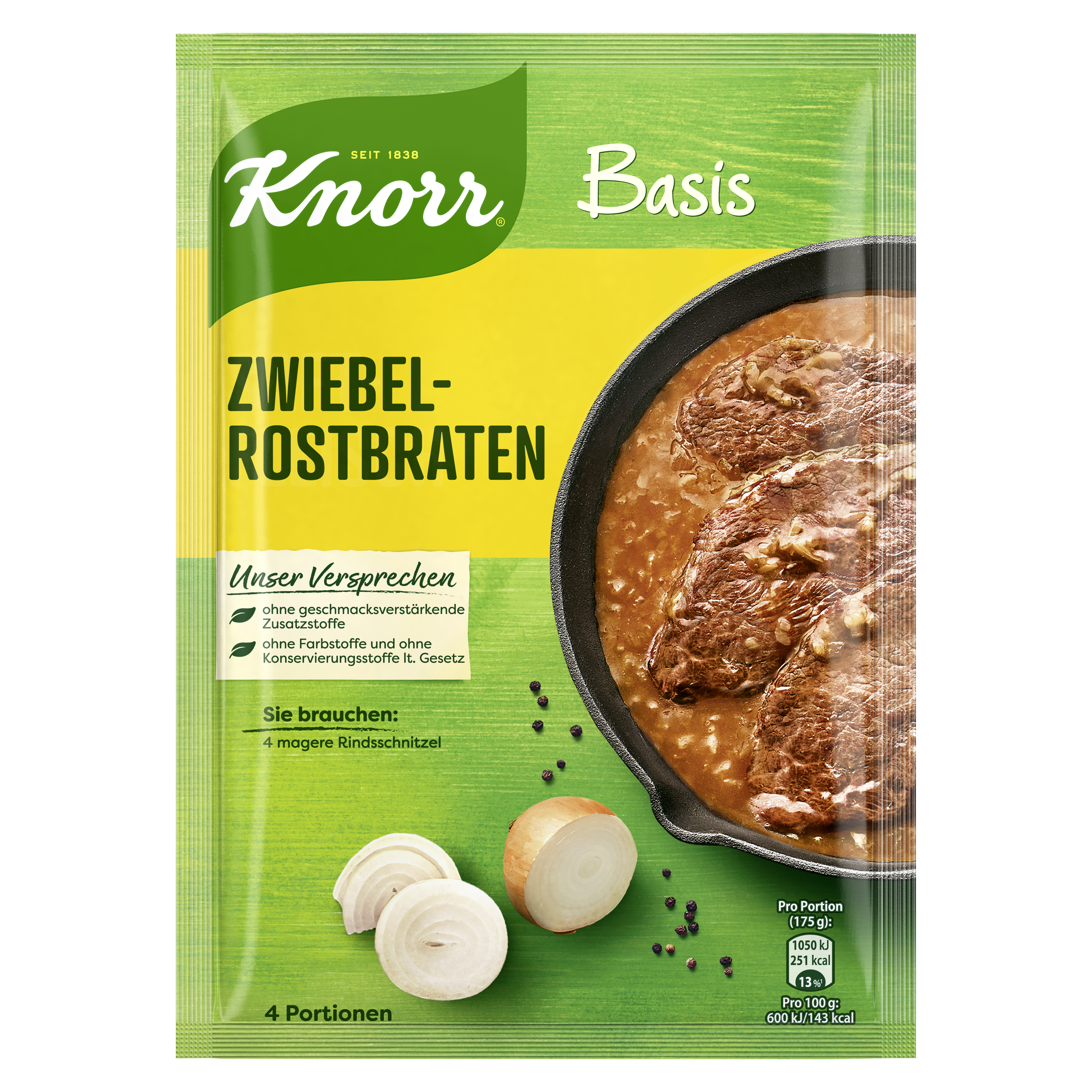 Knorr Basis Zwiebelrostbraten 4 Portionen