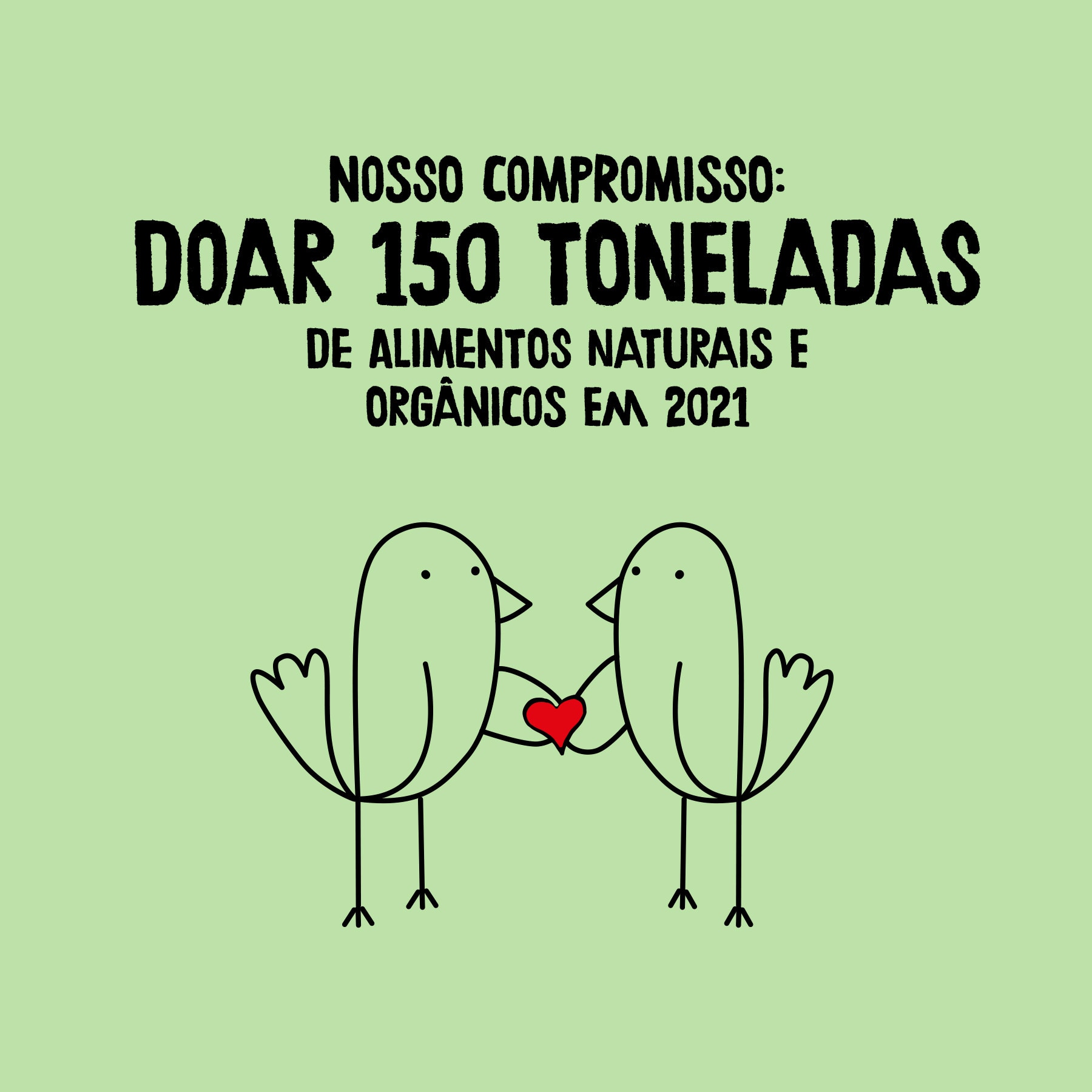 Ilustração de dois pássaros segurando um coração