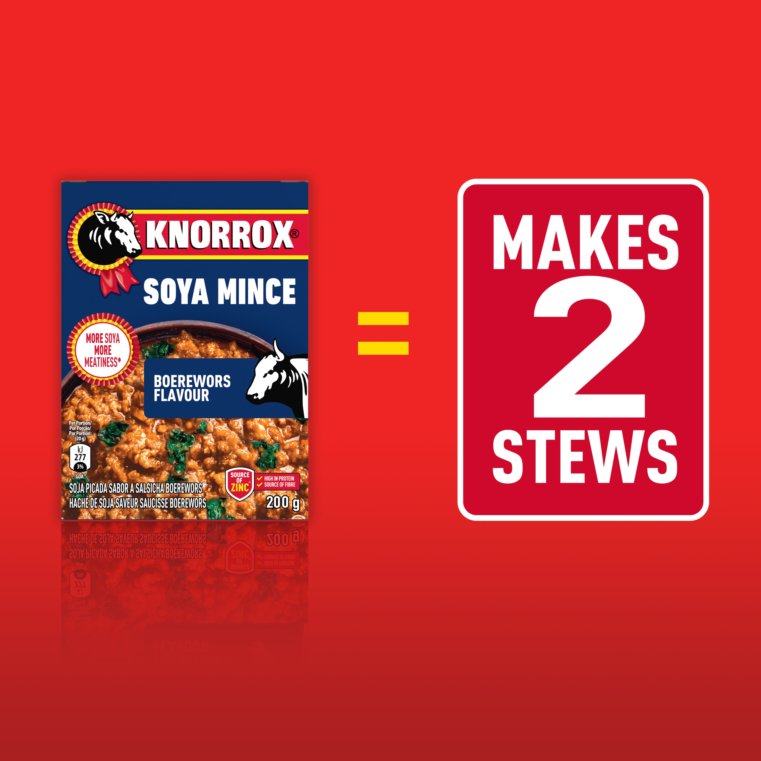Knorrox Boerewors Flavoured Soya Mince 200g