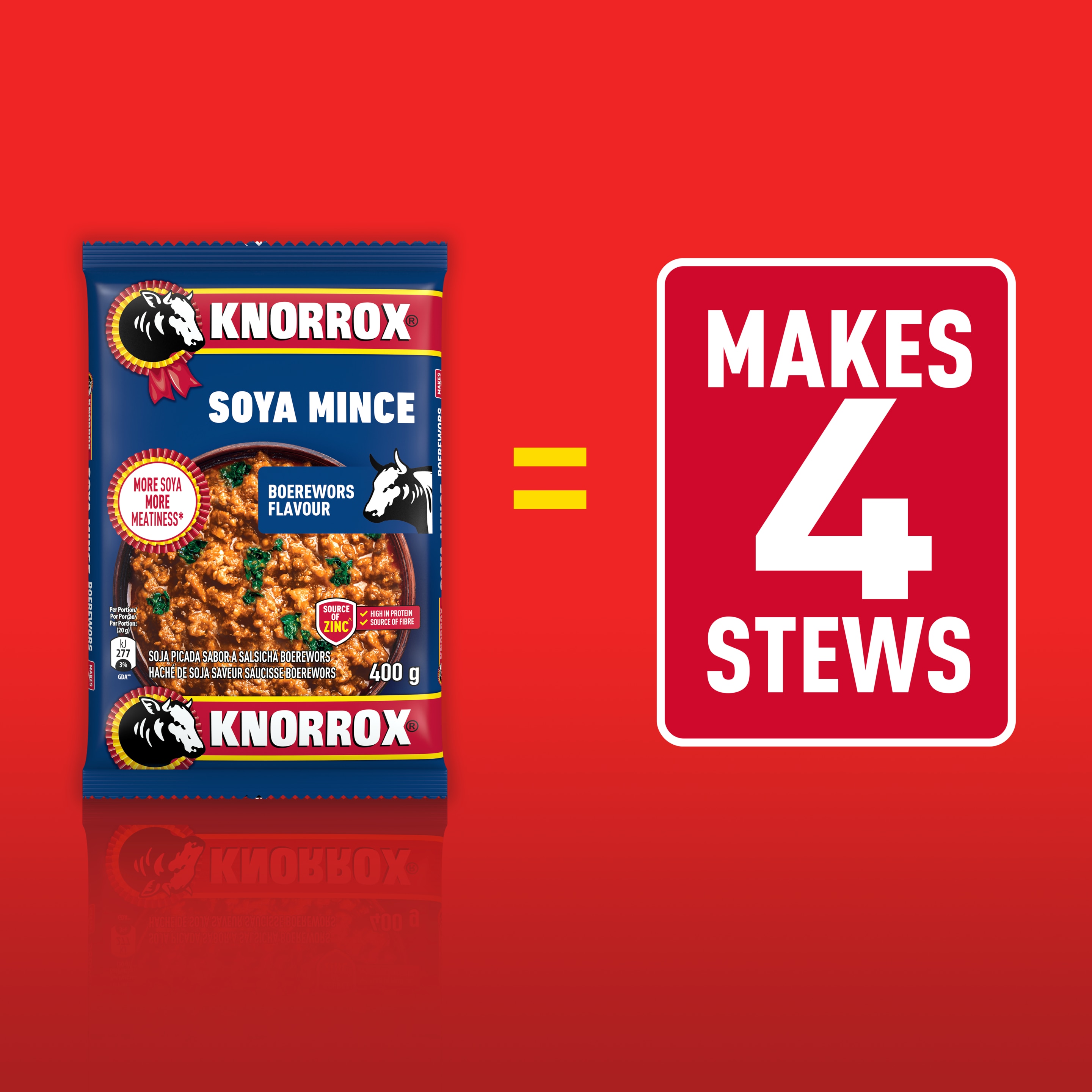 Knorrox Boerewors Flavoured Soya Mince 400g