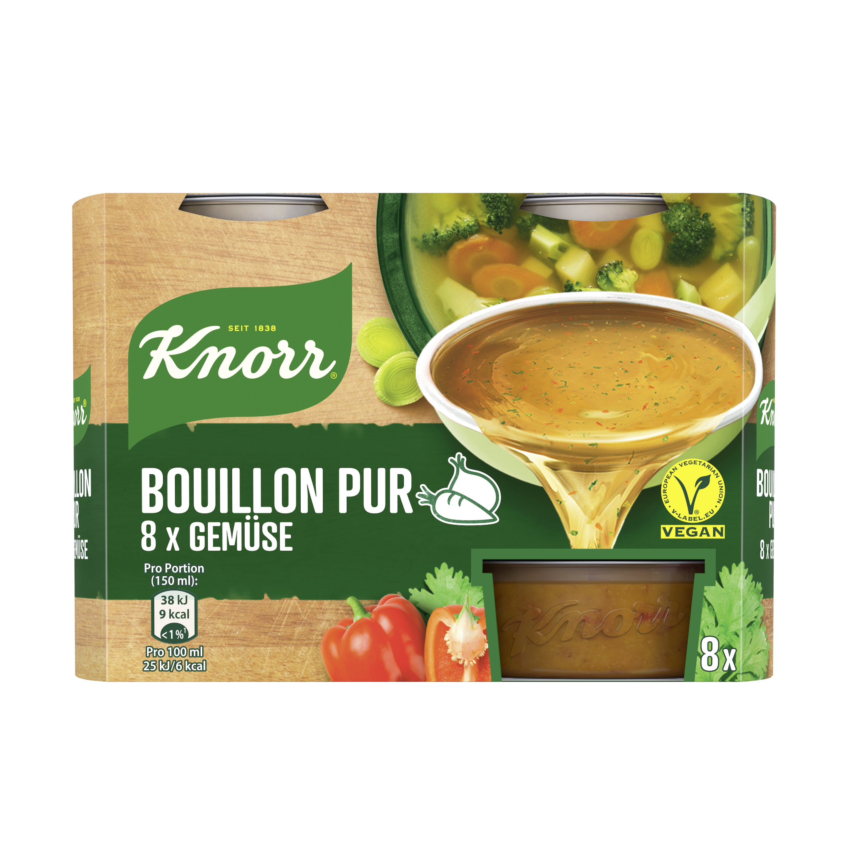 Knorr Bouillon Pur Gemüse Bouillon 27 Portionen