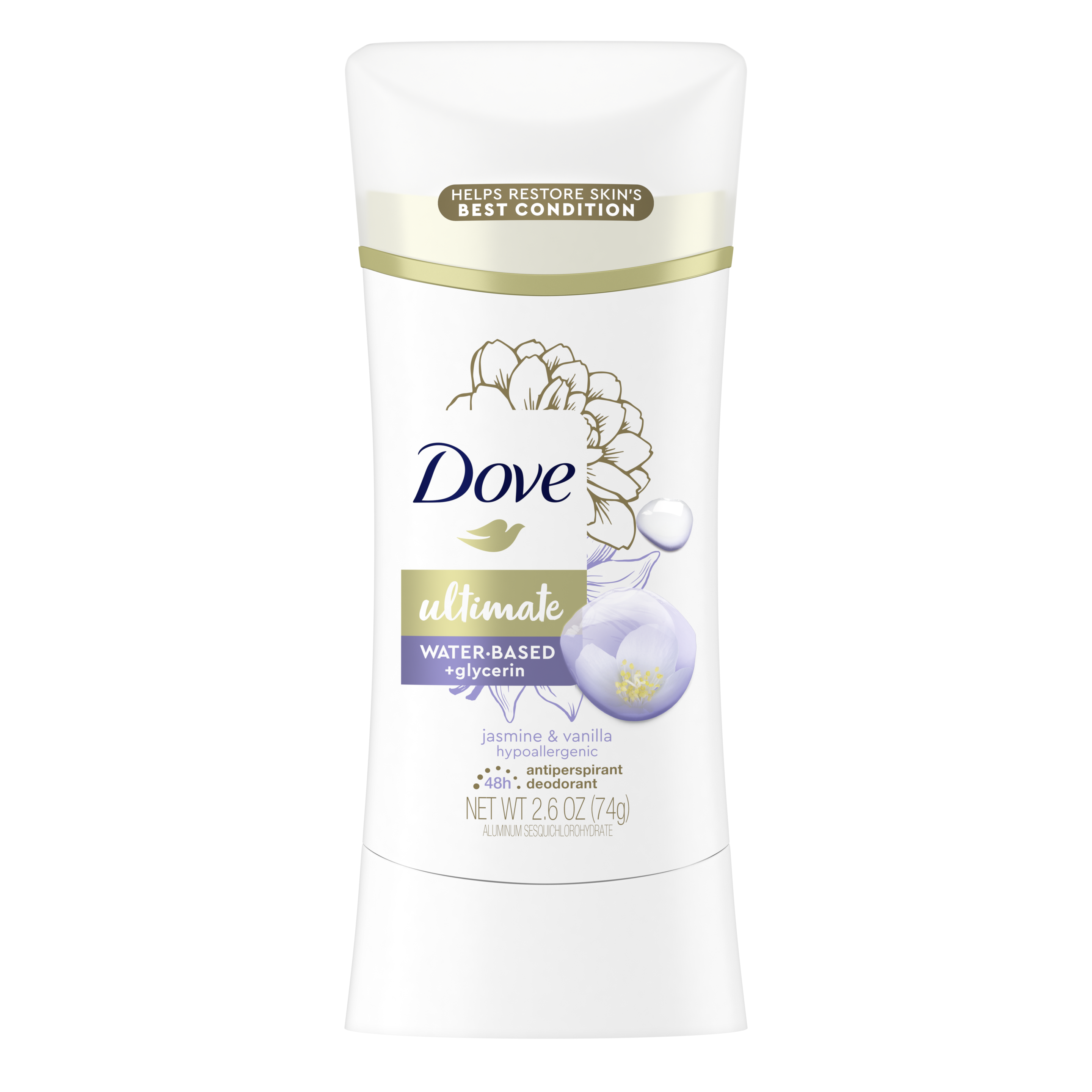 Dove Ultimate Dry Spray Antiperspirant Jasmine & Vanilla, Dove