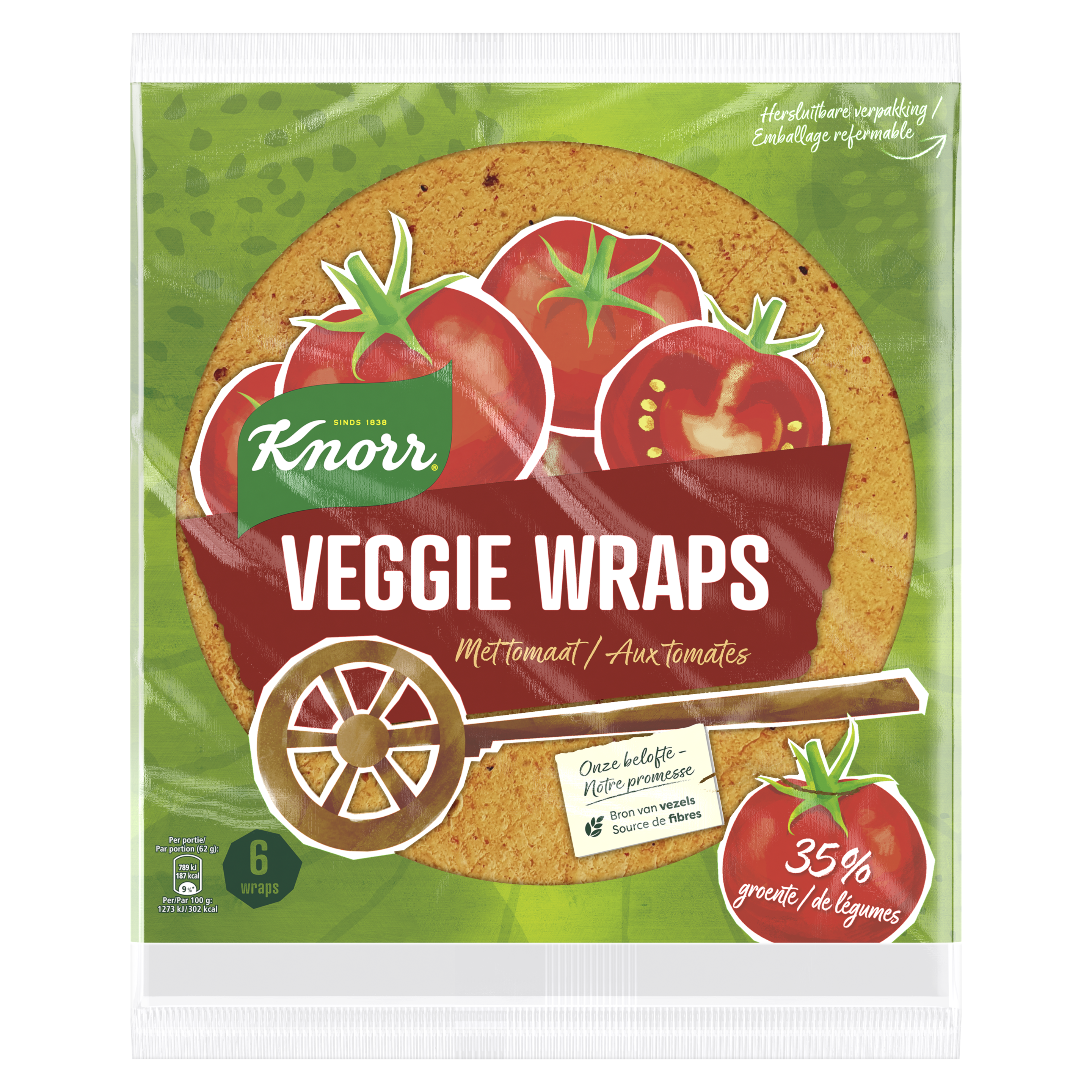 Veggie Wrap aux Tomates 370 g