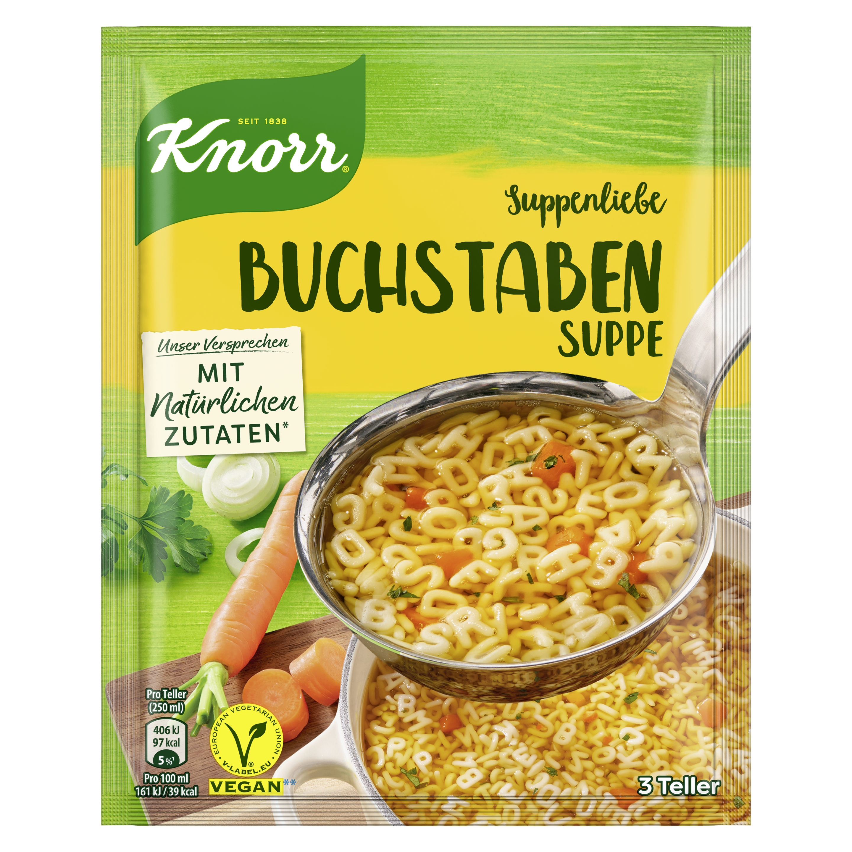 Knorr Suppenliebe Buchstaben Suppe 750ml Beutel