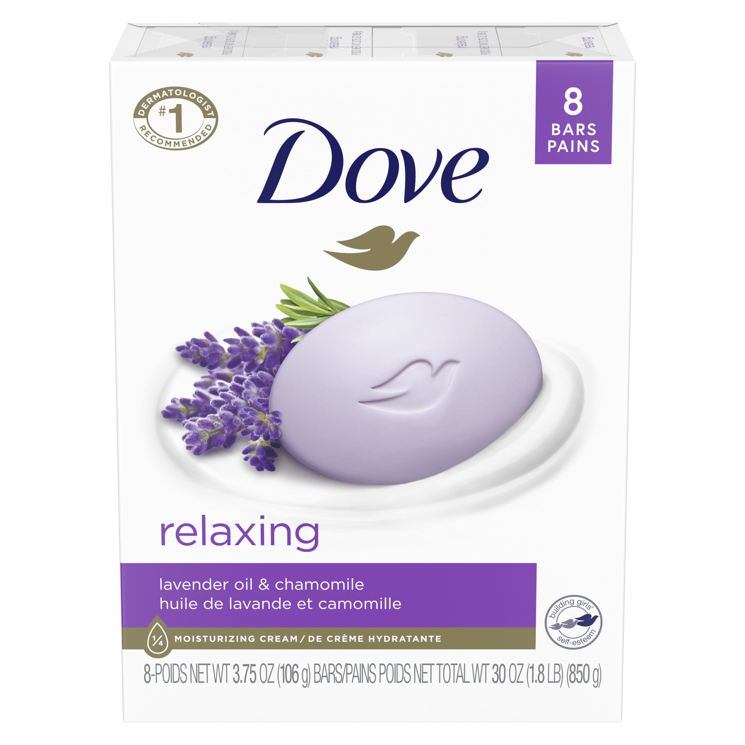 Dove Relaxing Beauty Bar 8 bar 3.75oz