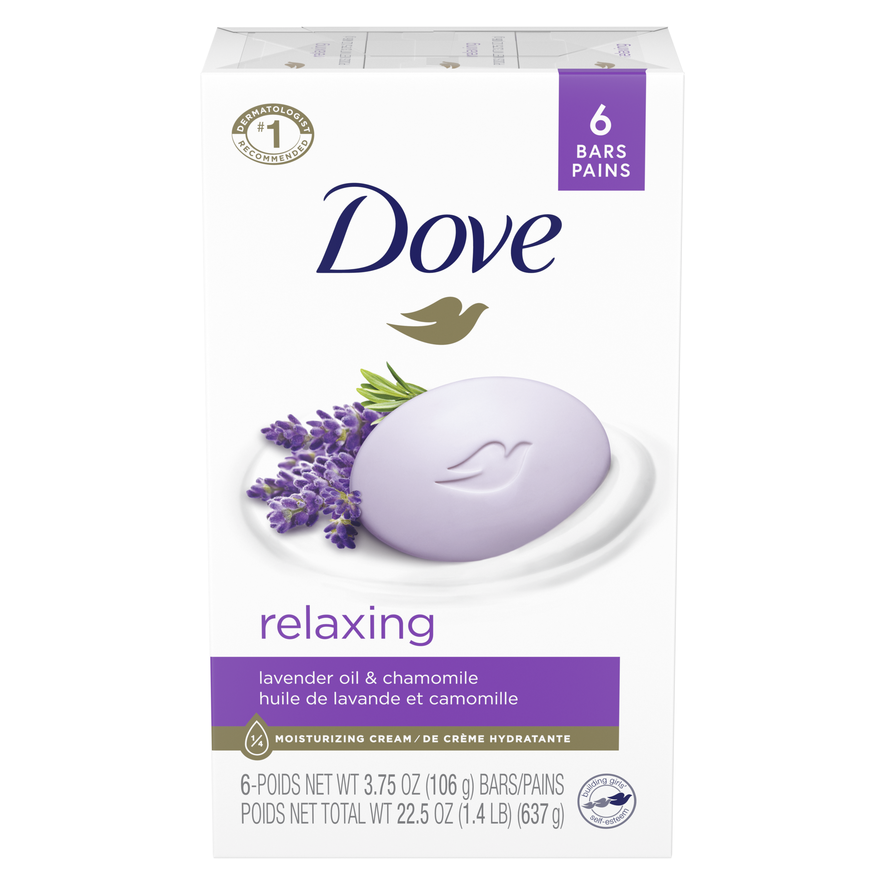 Dove Relaxing Beauty Bar 6 bar 3.75oz