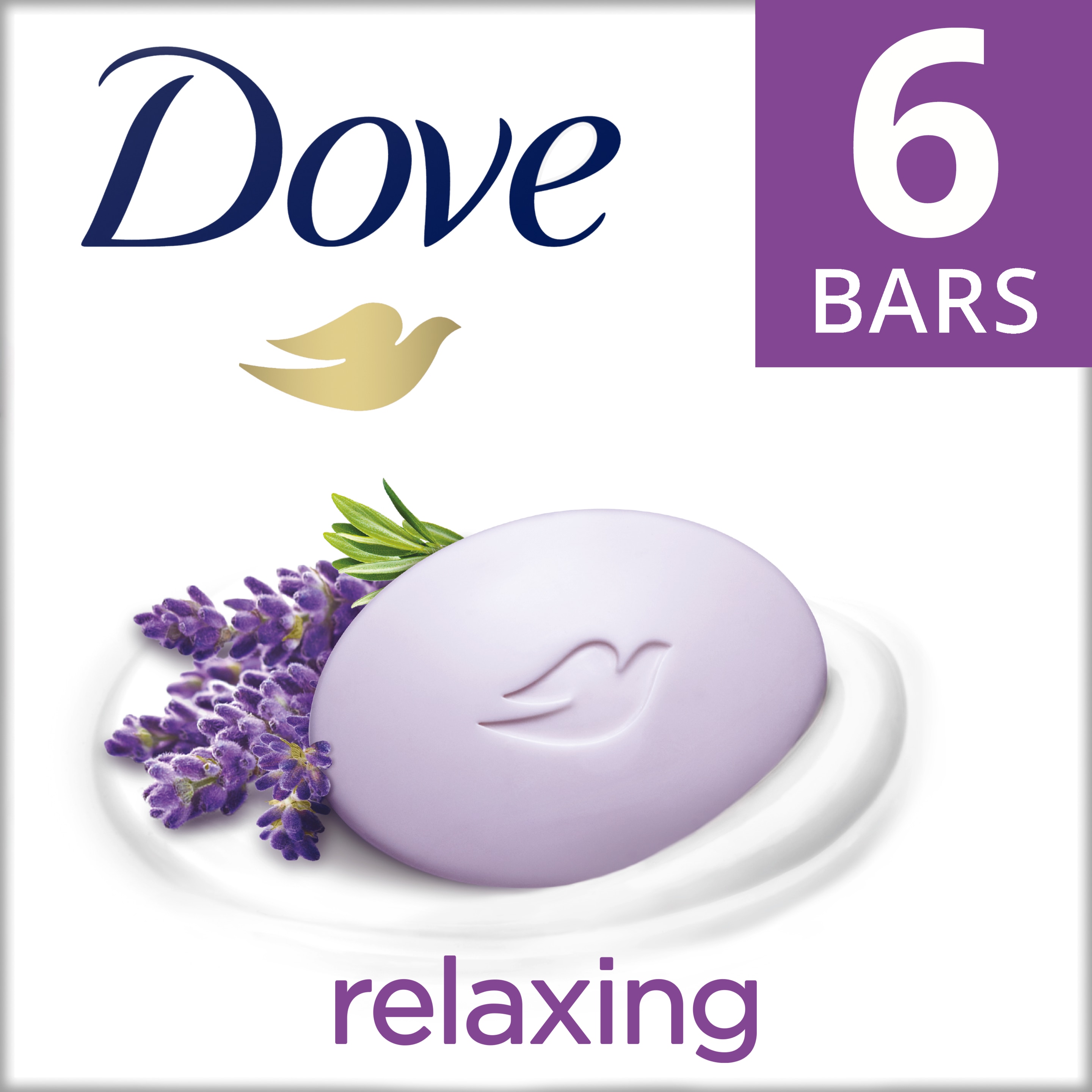 Dove Relaxing Beauty Bar 6 bar 3.75 oz