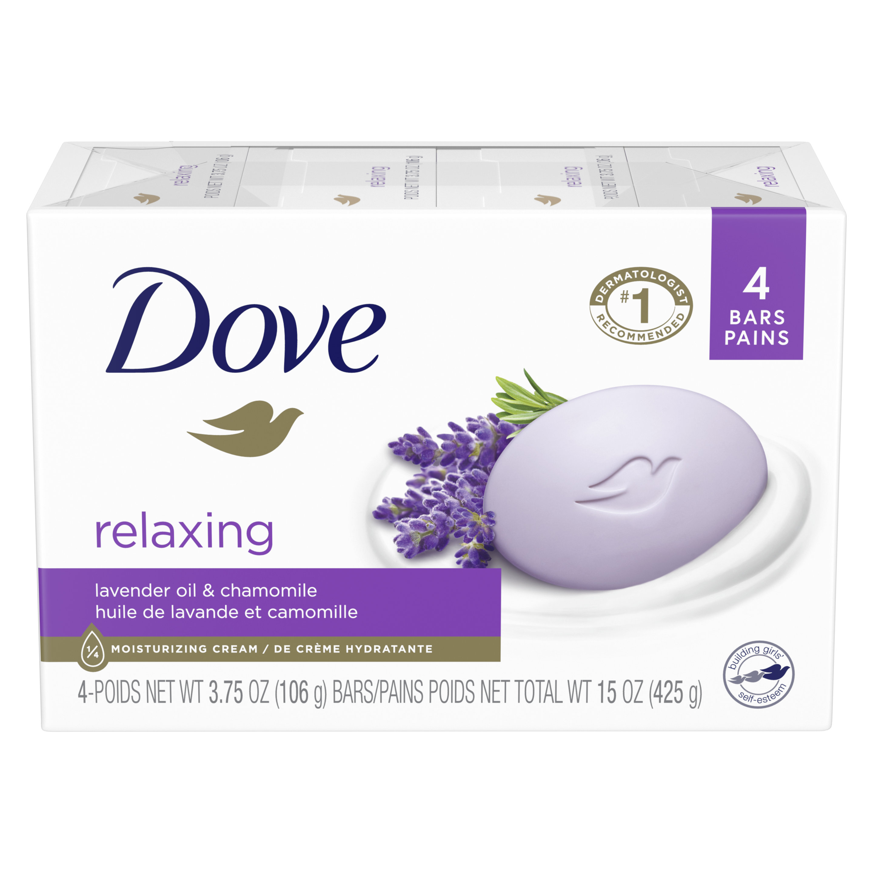 Dove Relaxing Beauty Bar 4 bar 3.75oz