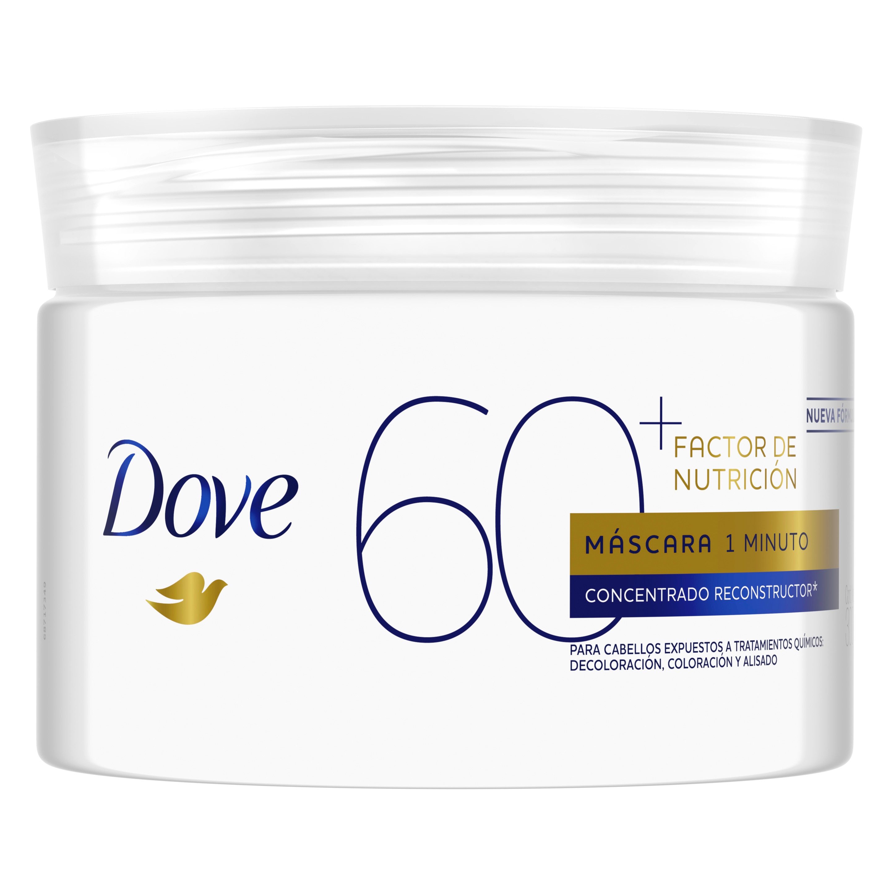 Imagen de envase Dove máscara de tratamiento factor de nutrición 60