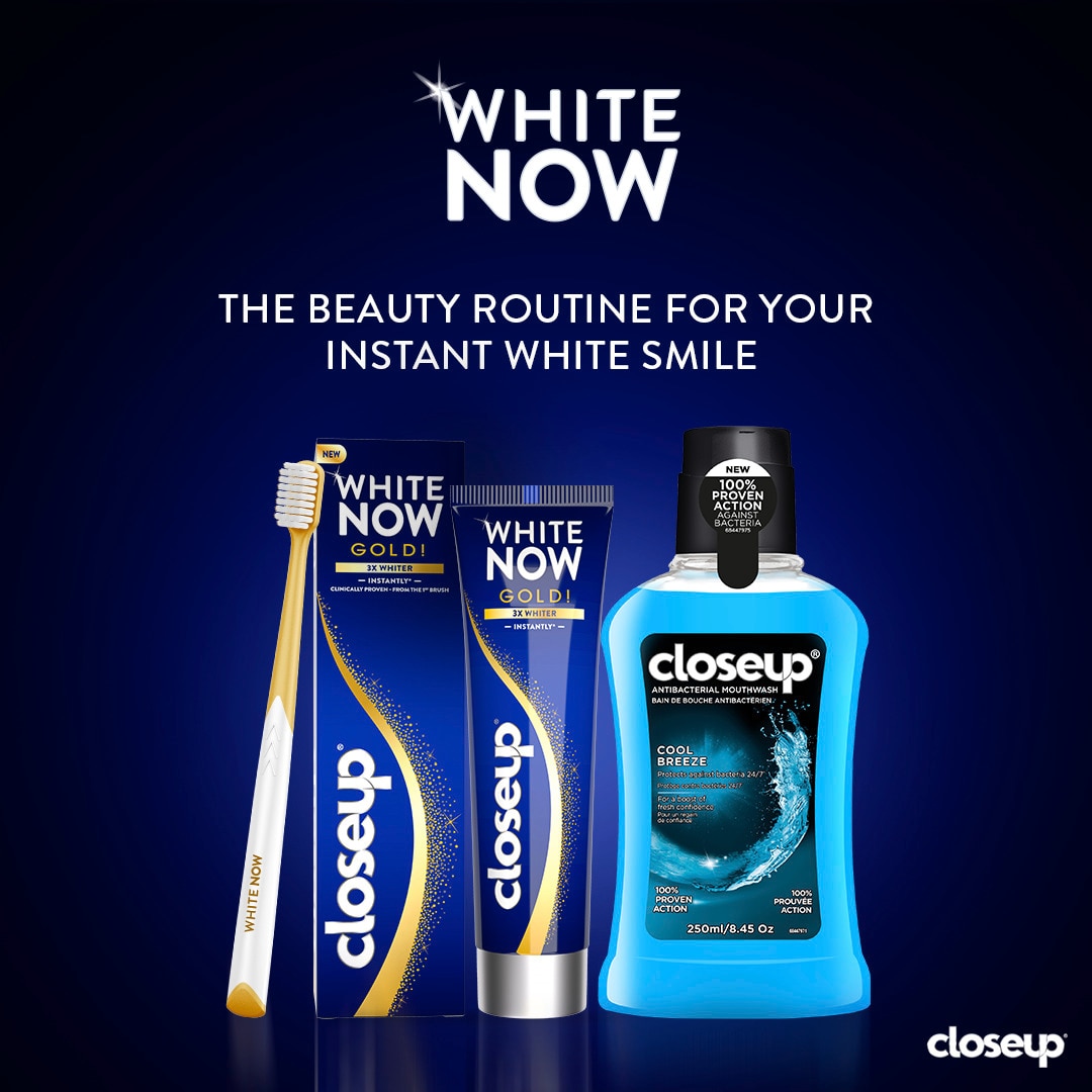 CLOSE UP WHITE NOW INSTANT WHITENING TOOTHPASTE GOLD 75 ML
