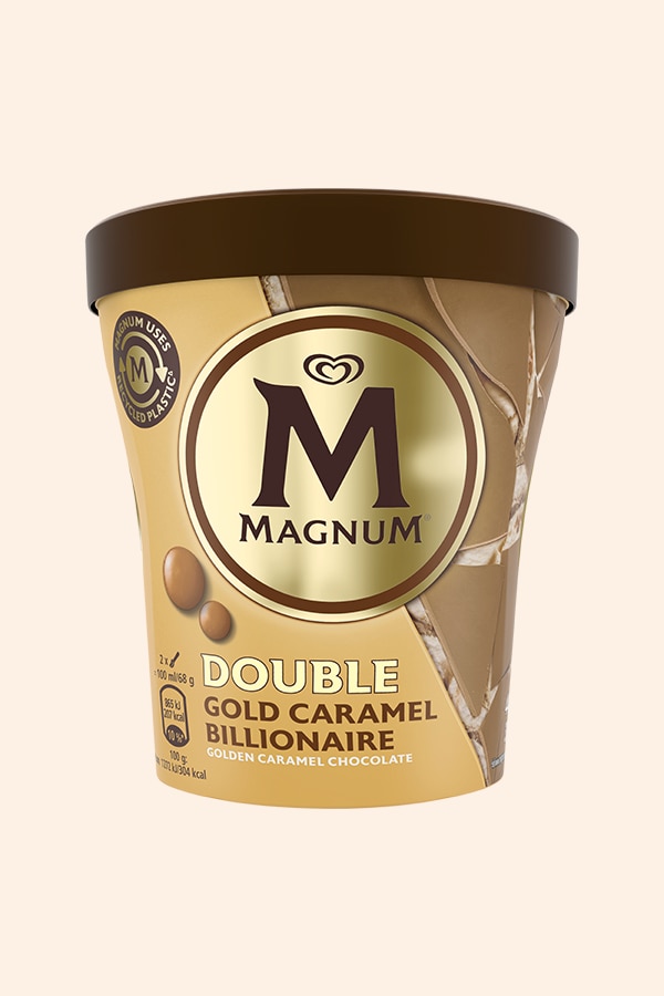Magnum dark chocolate and raspberry pint image  Text