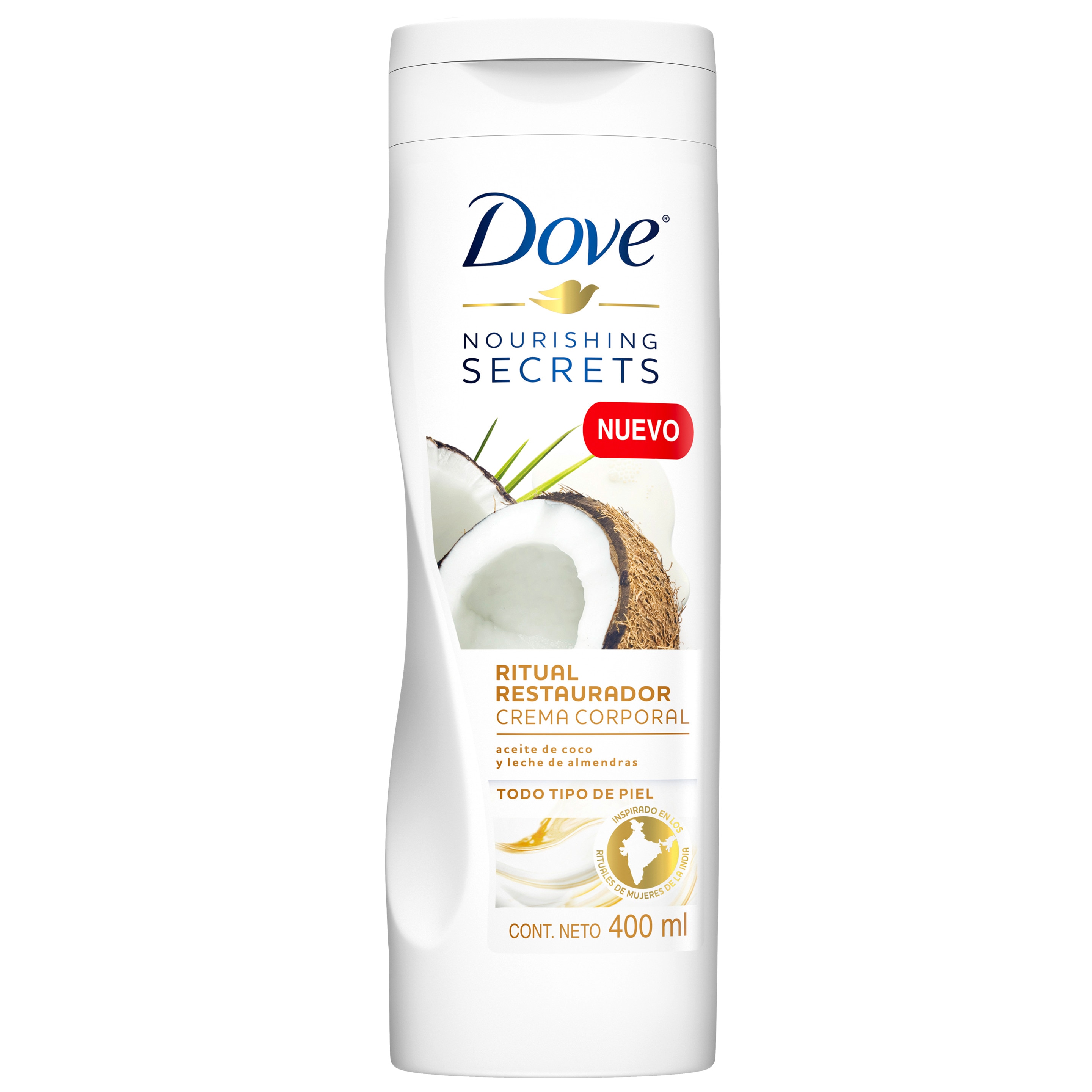 Imagen de envase Dove Crema Corporal Coco Nourishing Secrets 400ml