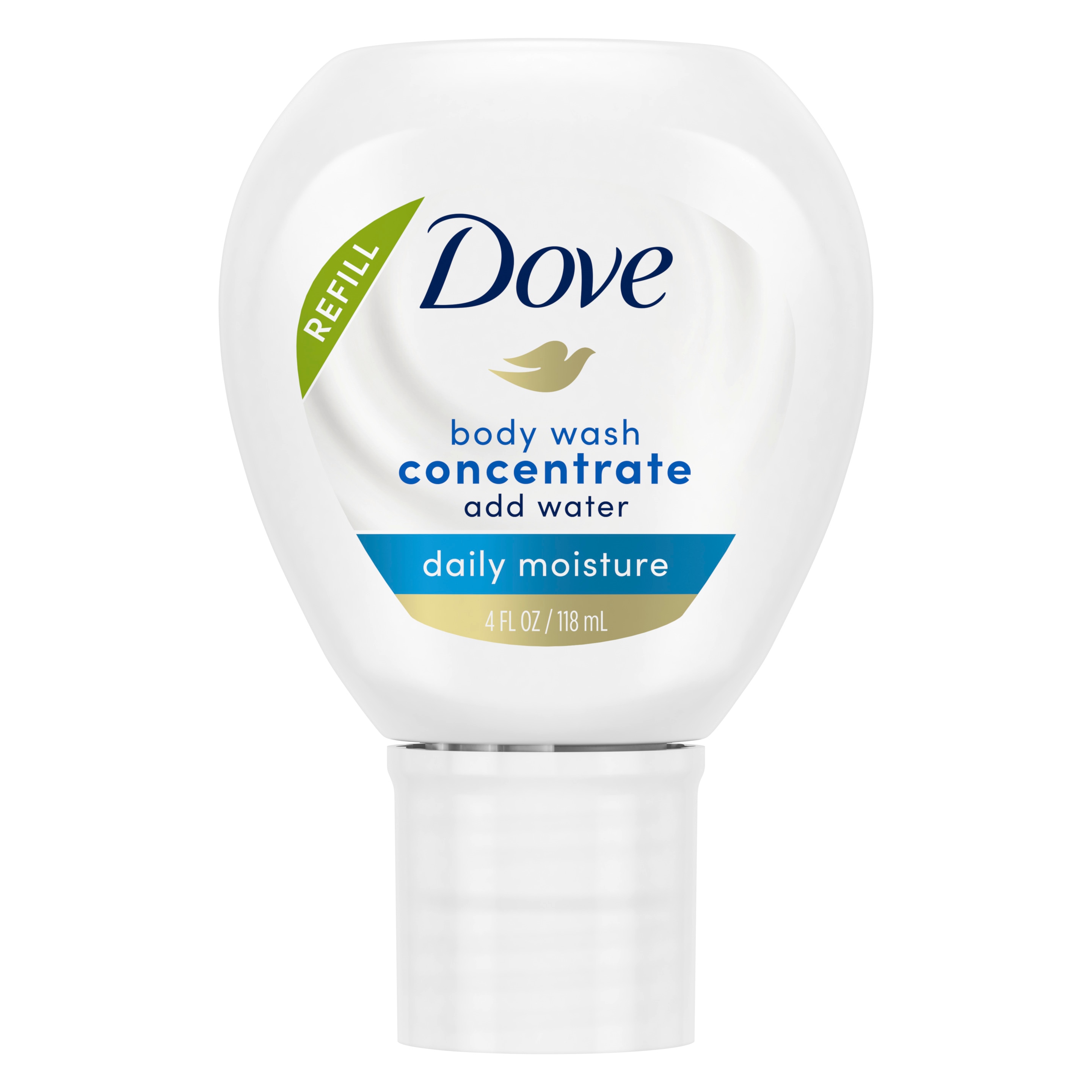 Dove Body Wash Concentrate Refill Daily Moisture 118ml packshot