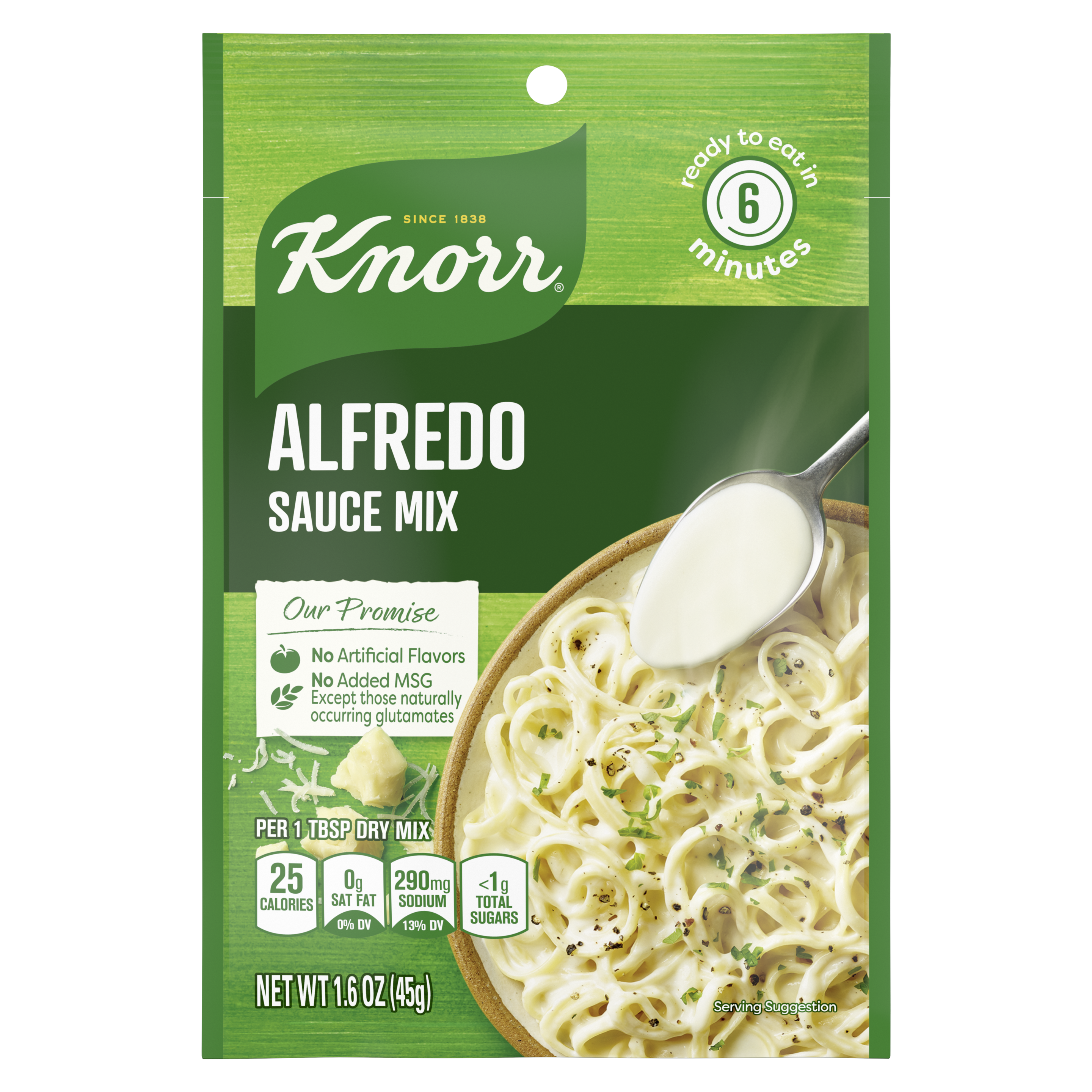 Knorr Alfredo Sauce Front of Pack