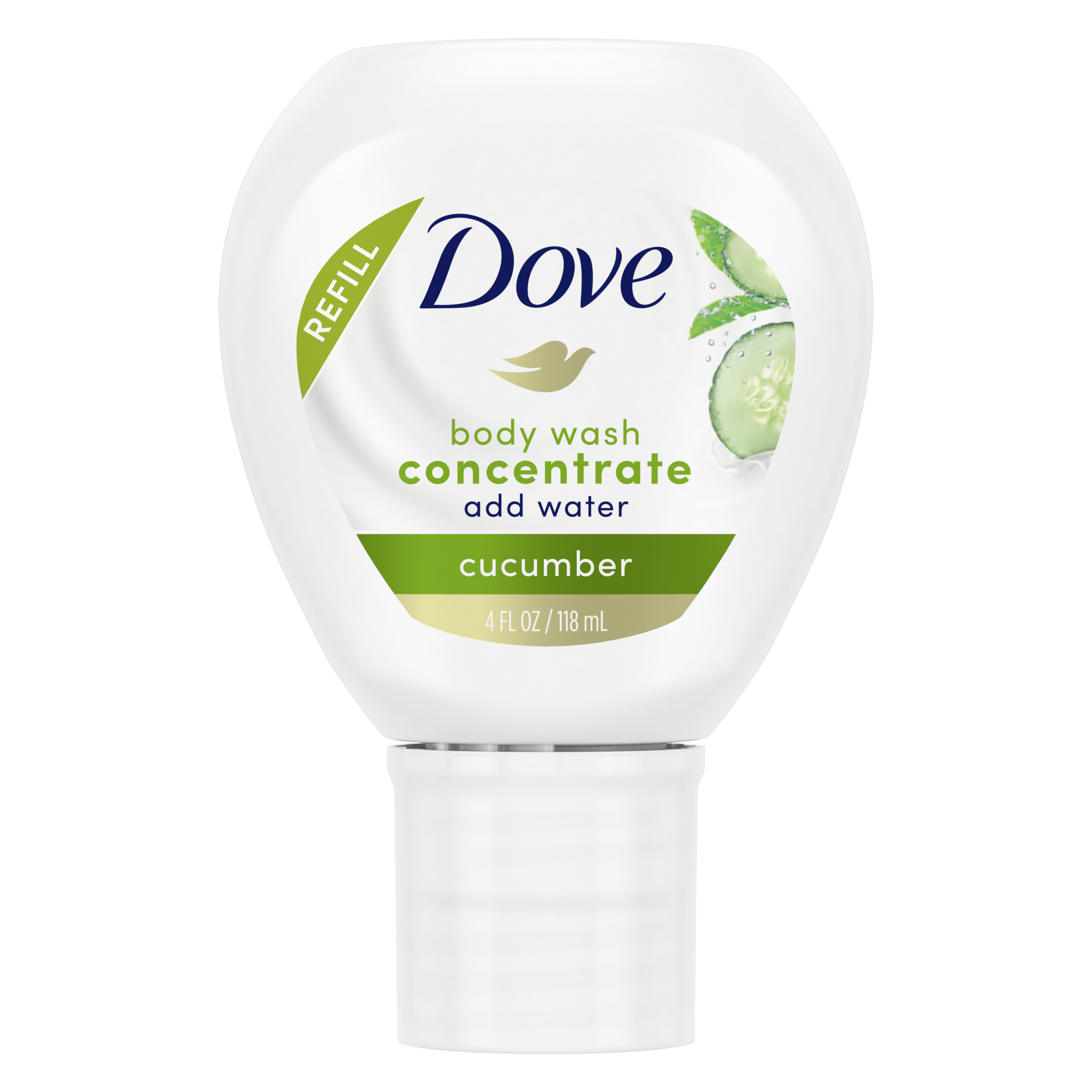 Dove Body Wash Concentrate Refill Cucumber 118ml