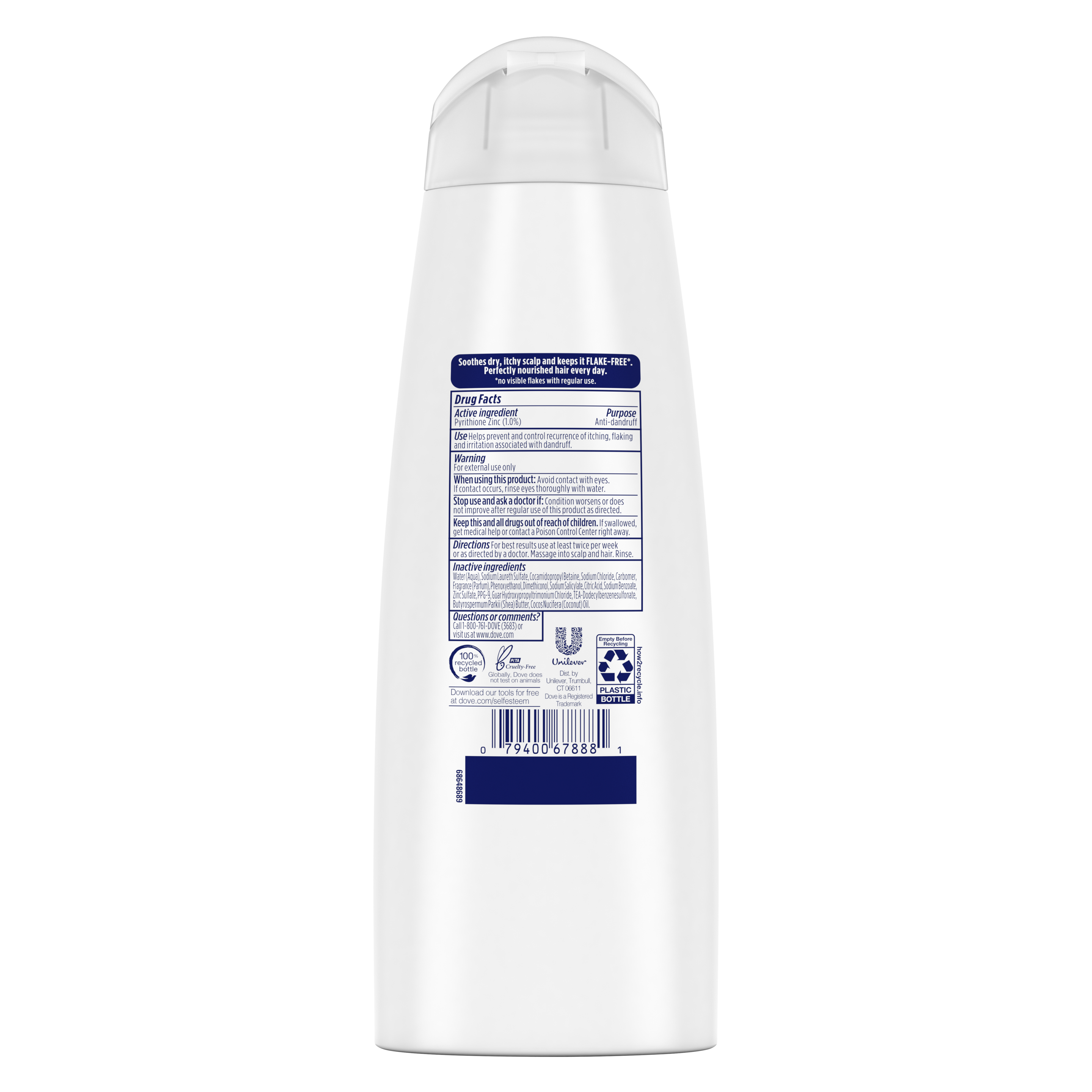 Dove Dermacare Scalp Dryness & Itch Relief Shampoo 12 oz
