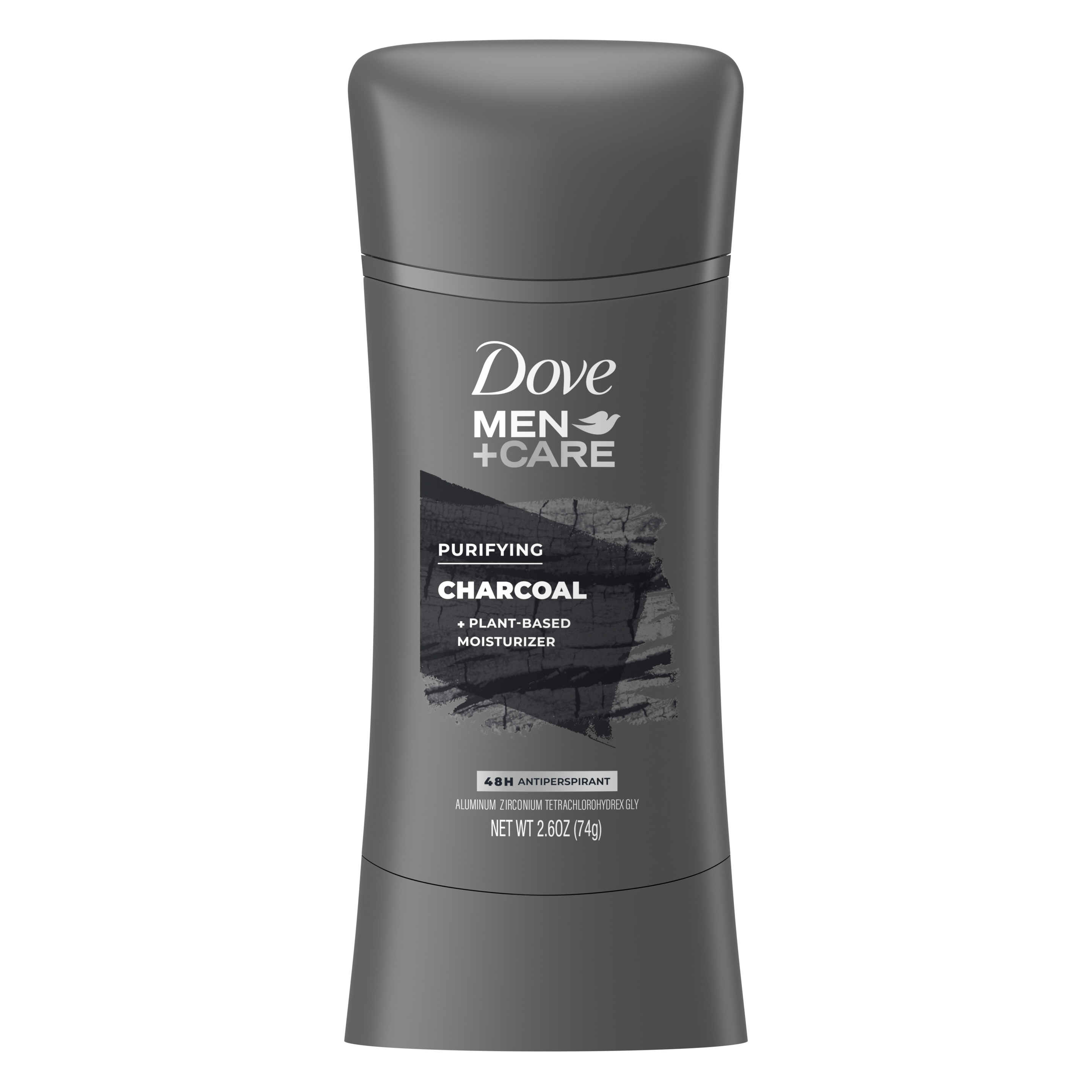Dove Men+Care Purifying Charcoal 48h Antiperspirant Stick 2.6oz front
