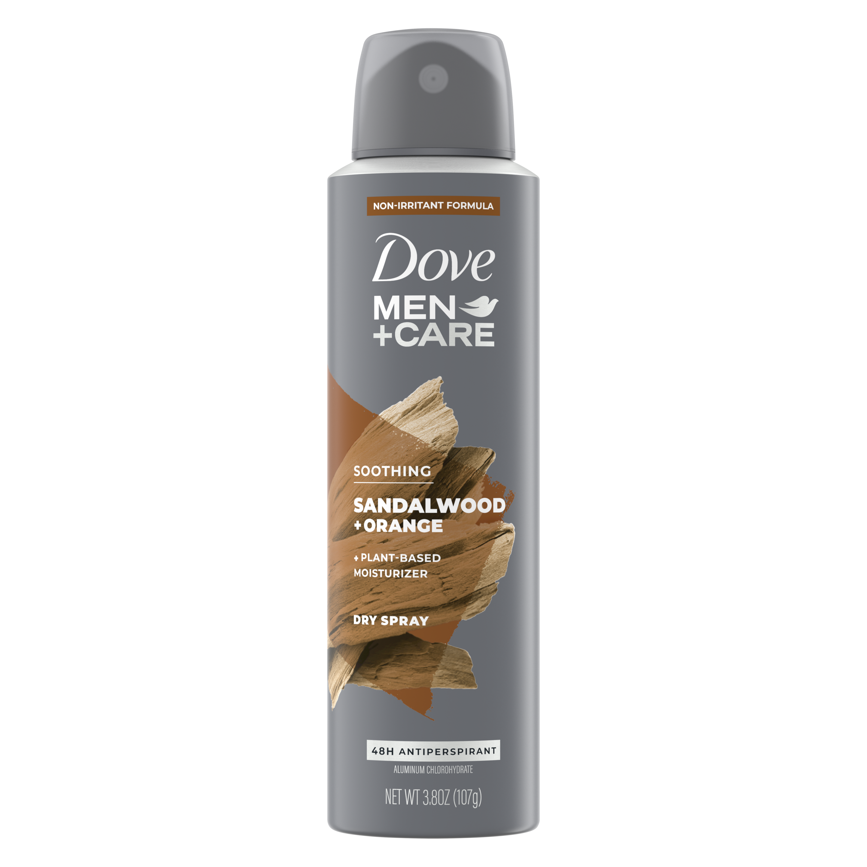 Dove Men+Care  Sandalwood + Orange Dry Spray 3.8oz front