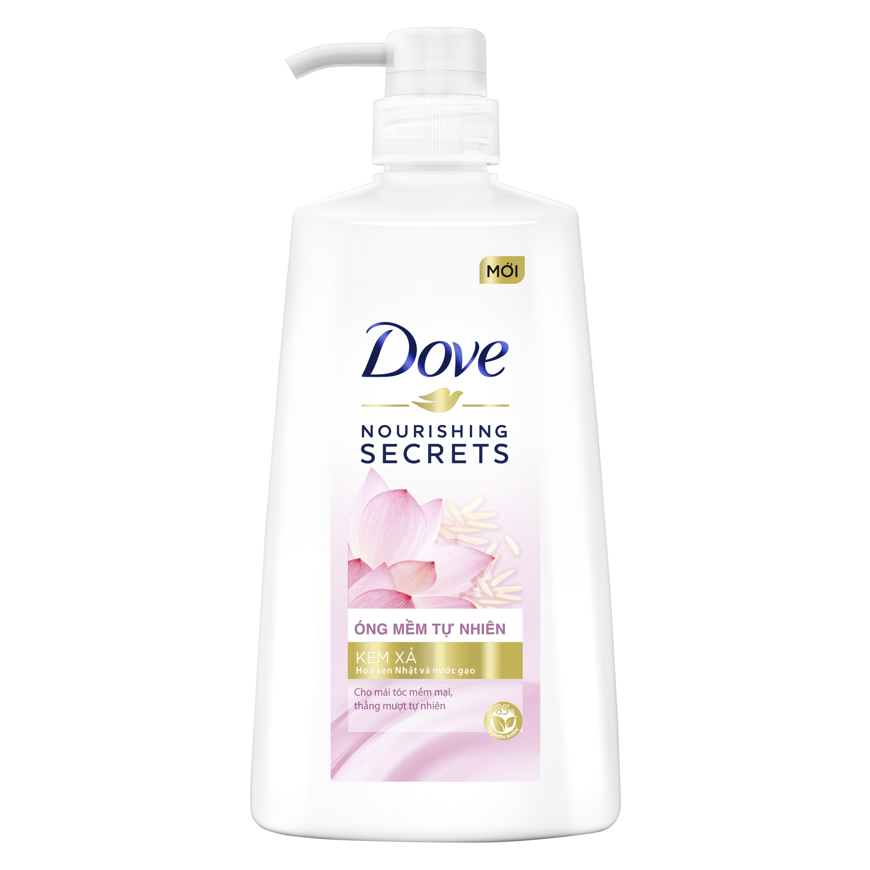 Kem xả Dove Óng mềm tự nhiên 610gr