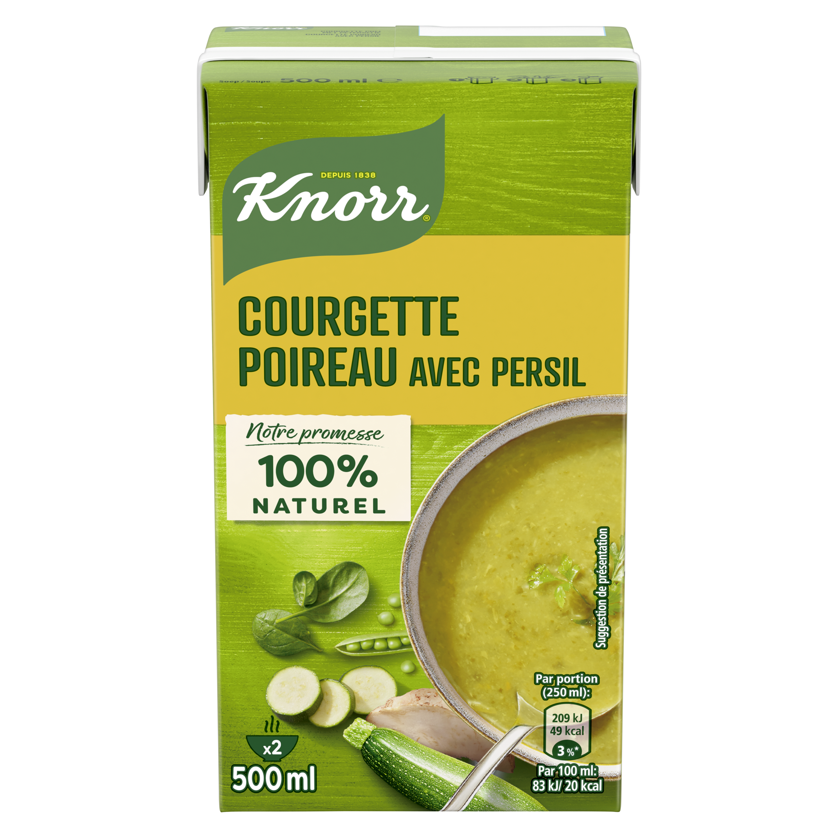 Courgette Poireau avec persil 500 ml